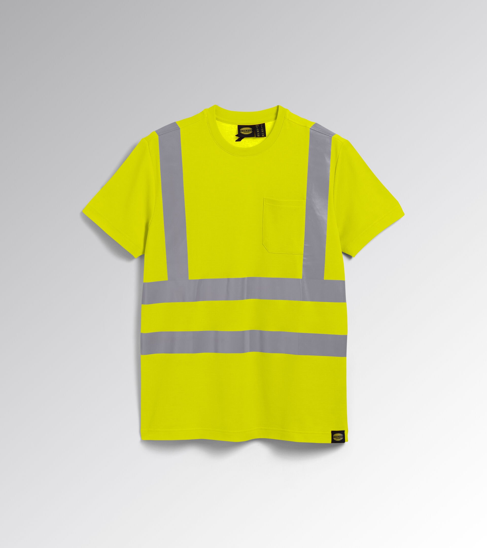 T-SHIRT HV ISO 20471, FLUORESCENT YELLOW ISO20471, hi-res