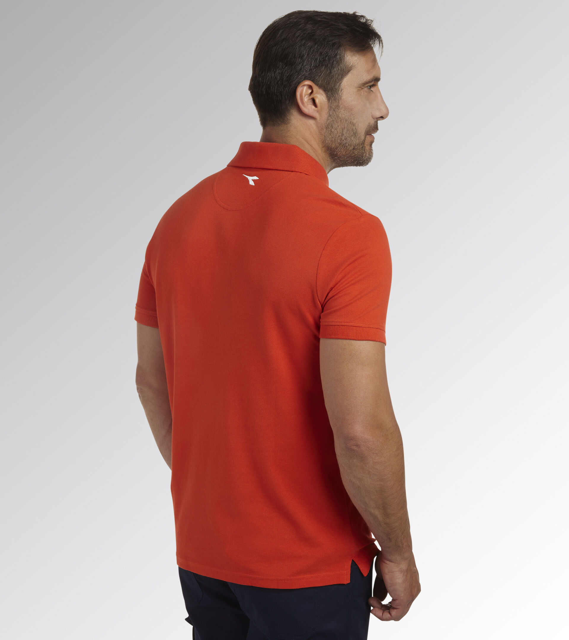 Short-sleeved work polo shirt POLO MC ATLAR ORGANIC RED MEDLAR - Utility