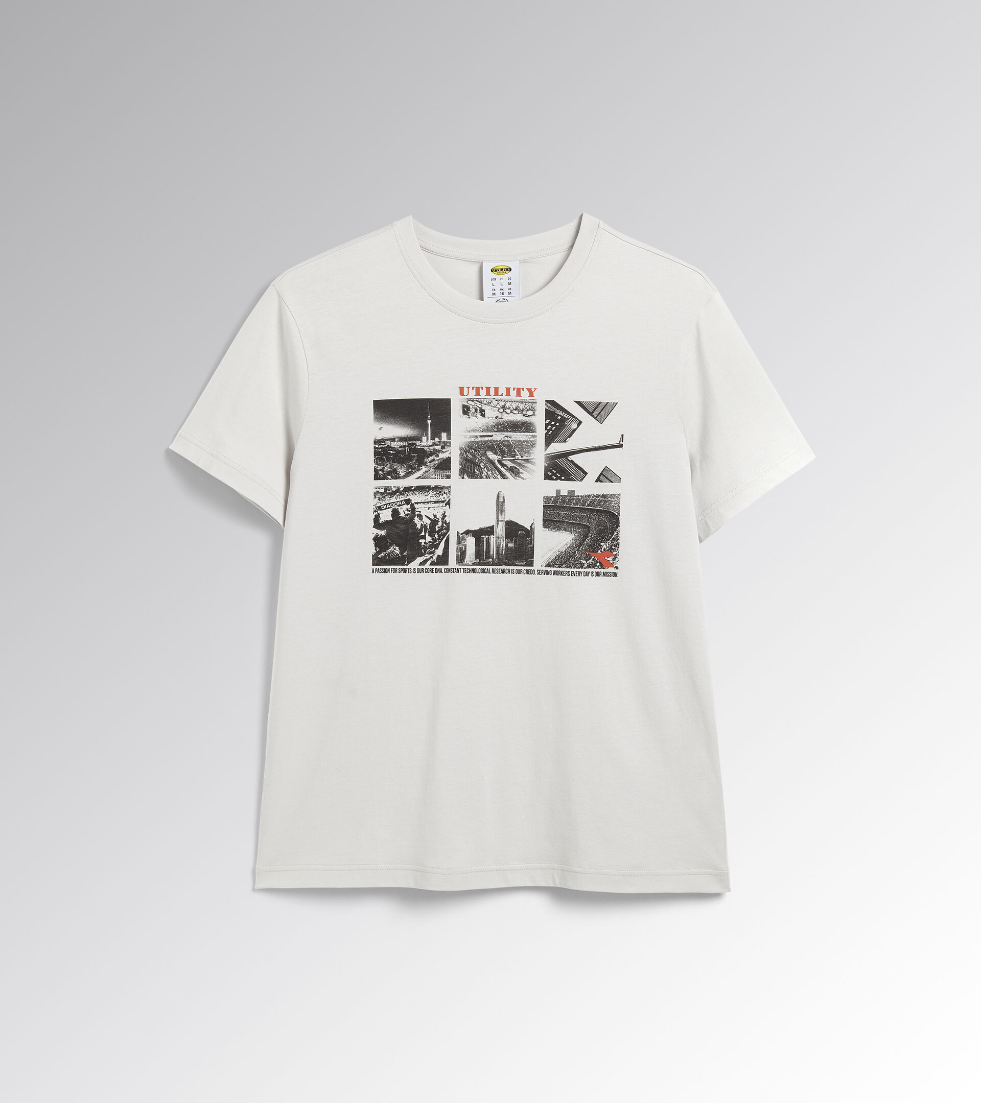 Work T-shirt T-SHIRT GRAPHIC ORGANIC OYSTER MUSHROOM - Utility