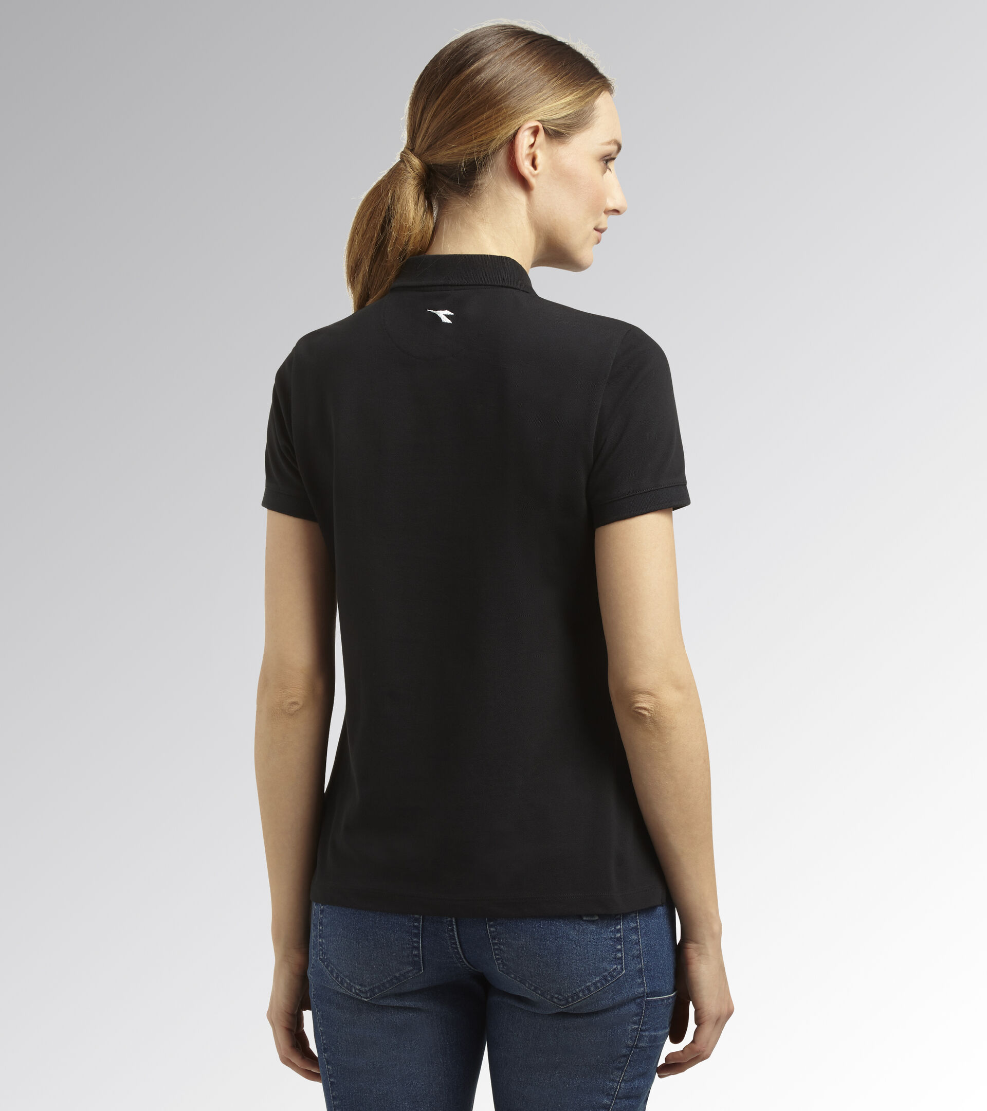 Short-sleeved work polo shirt - Women POLO MC ATHENA BLACK - Utility