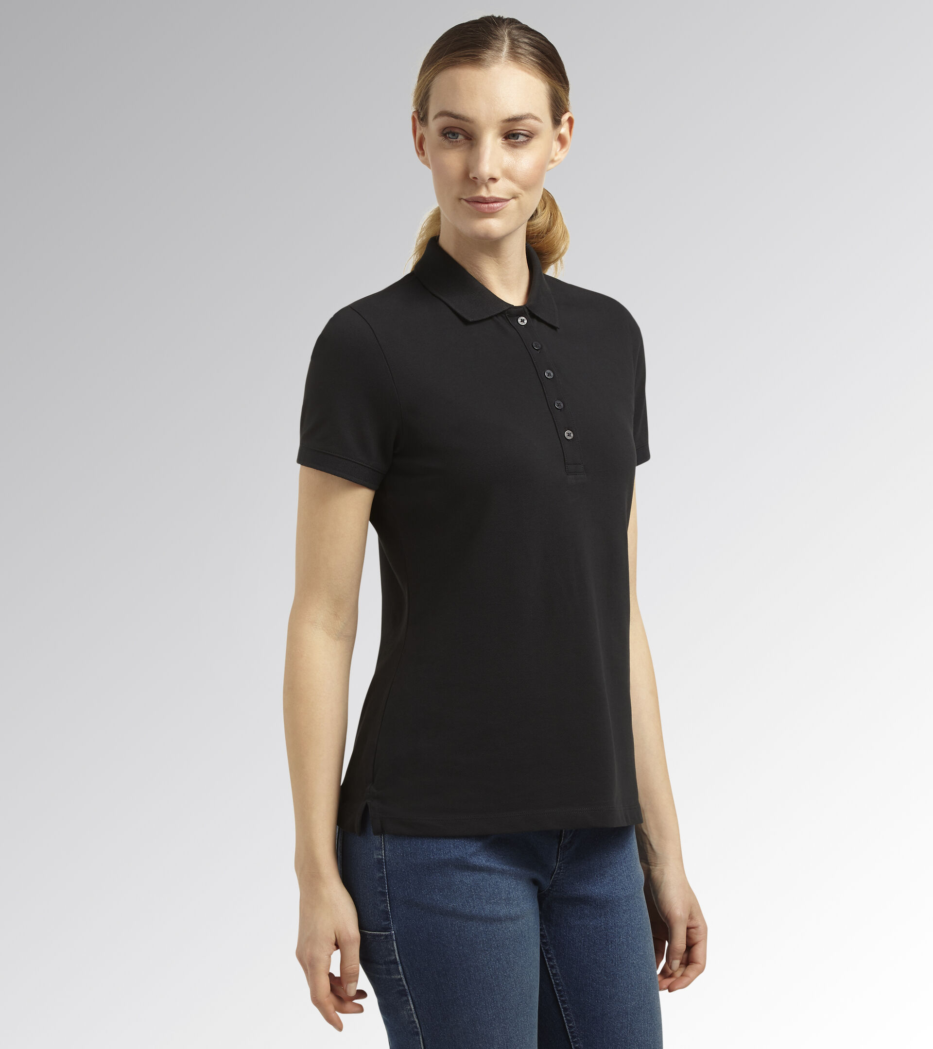 Polo manche courte de travail - Femme POLO MC ATHENA NOIR - Utility