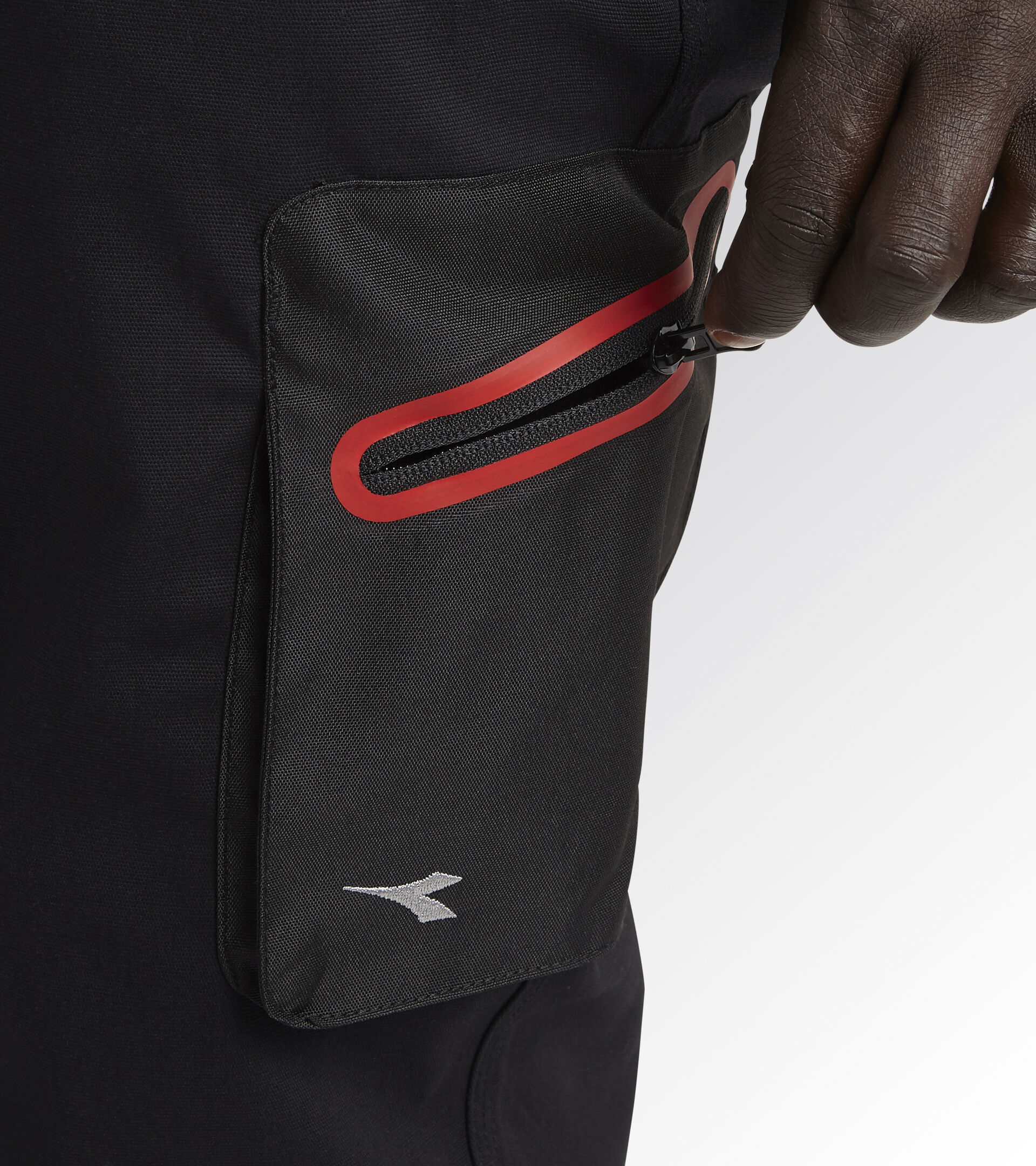 PANT STRETCH CARGO, BLACK, hi-res