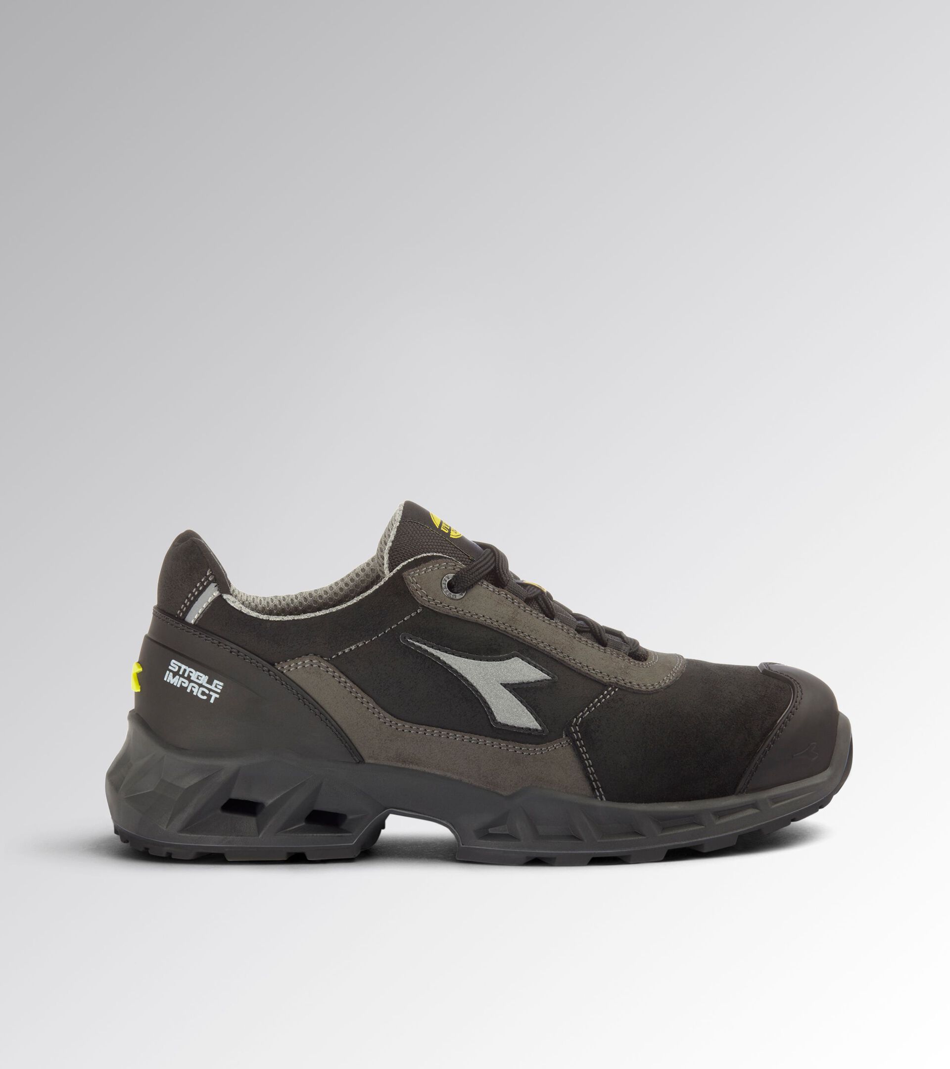 Low safety shoe SHARK STABLE IMPACT LEATHER LOW S3S FO SR SC ESD BLACK/SHADOW - Utility