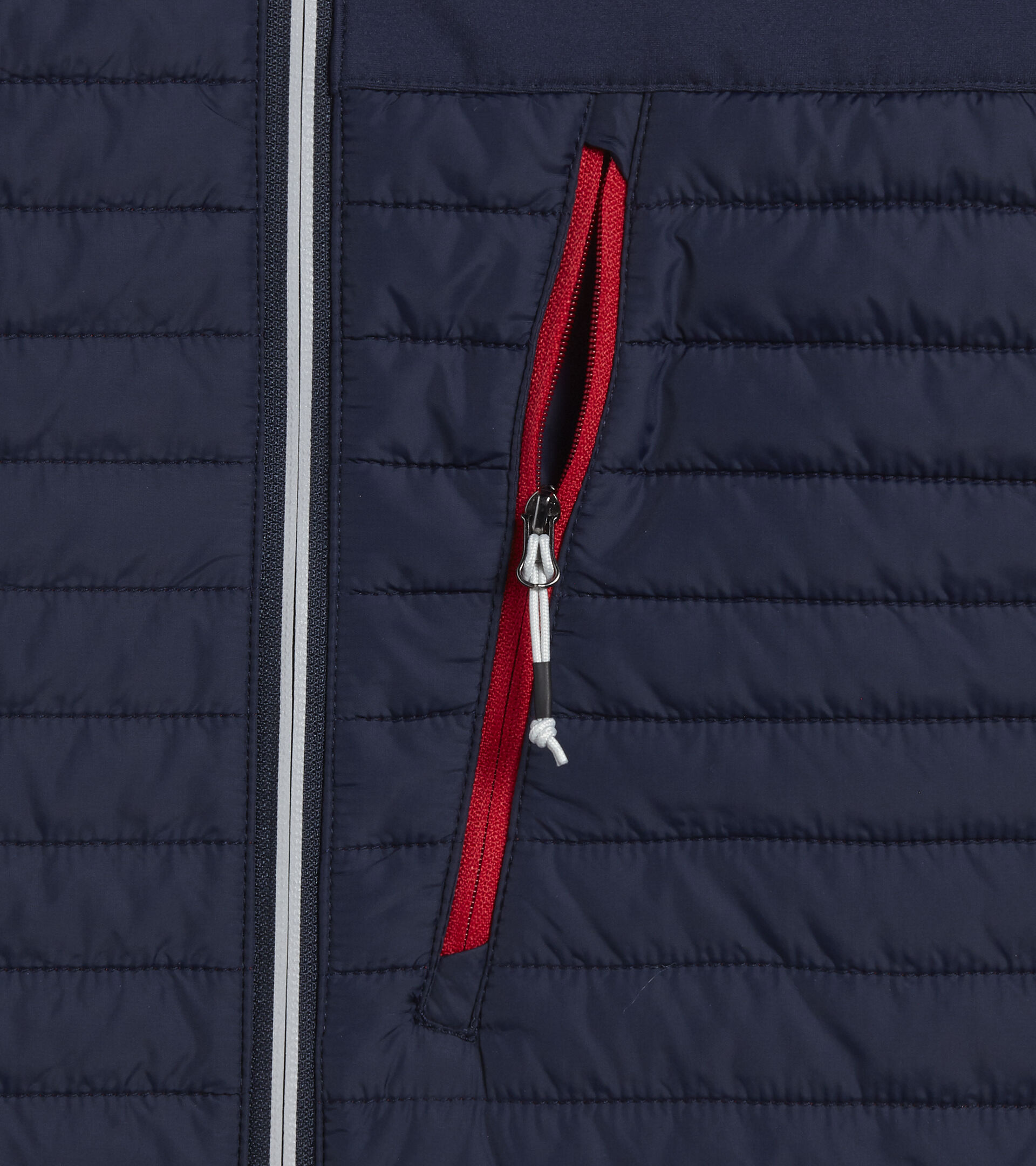HYBRID SWEAT-JACKET COLOR BLOCK, SAMBA/DARK SAPPHIRE, hi-res