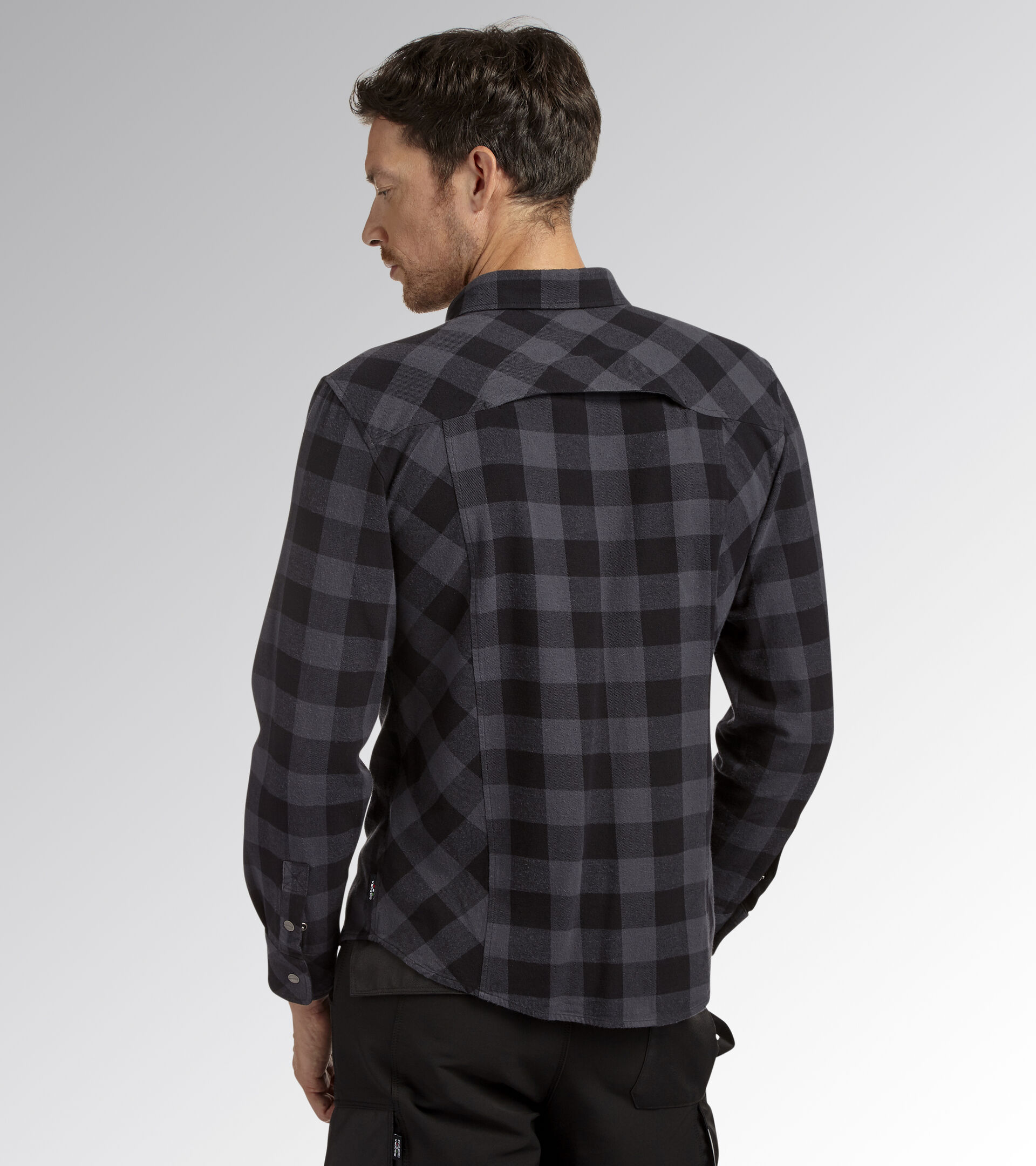 Arbeitshemd SHIRT CHECK CORTINA SCHWARZ/EBENHOLZFARBEN - Utility