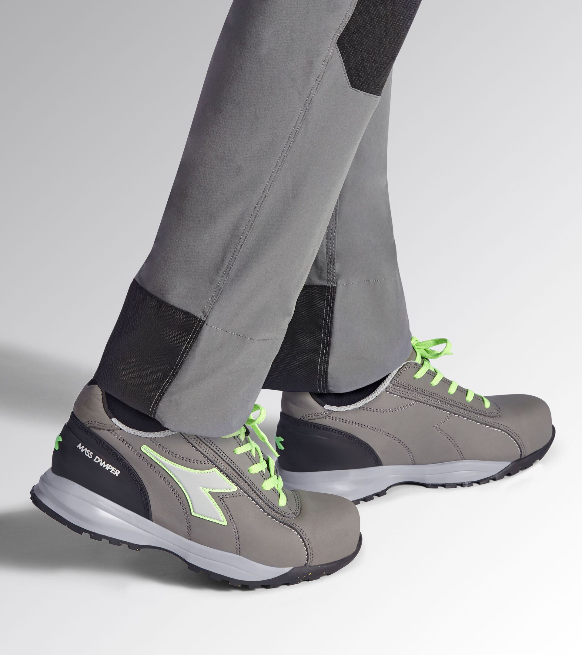 Low safety shoe GLOVE MDS LOW S3S FO HRO SR COAL/GREEN FLUO - Utility