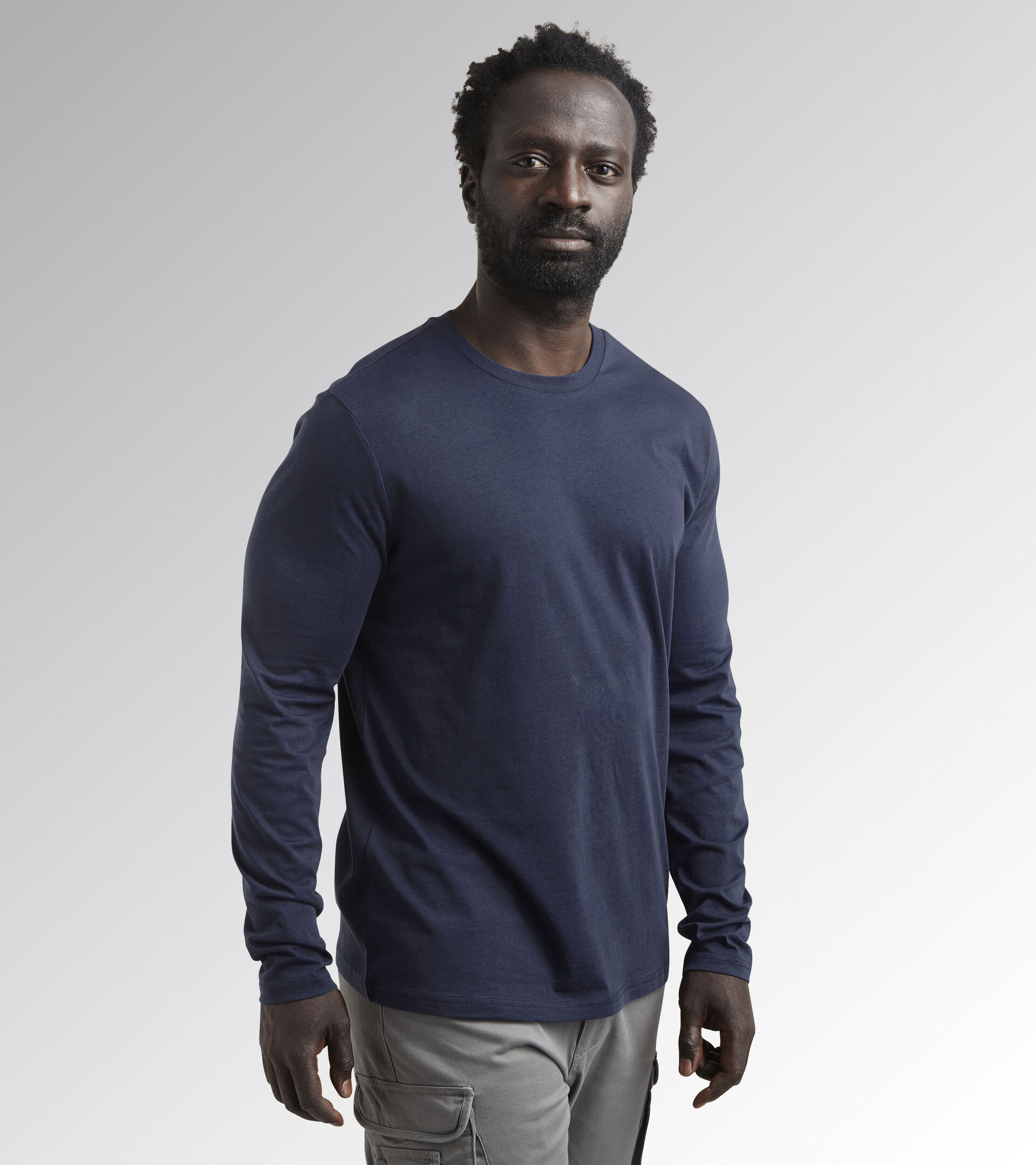 Long-sleeved work T-shirt T-SHIRT ML MONO ORGANIC CLASSIC NAVY - Utility