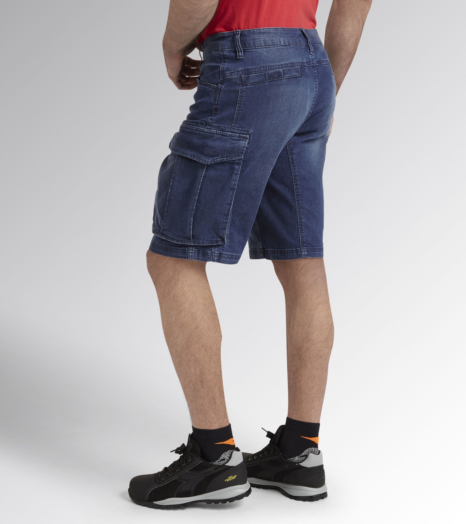 Arbeits-Bermuda-Shorts BERMUDA STONE CARGO LIGHT MAJOLIKA BLAU/ECHT KRICKENTE - Utility