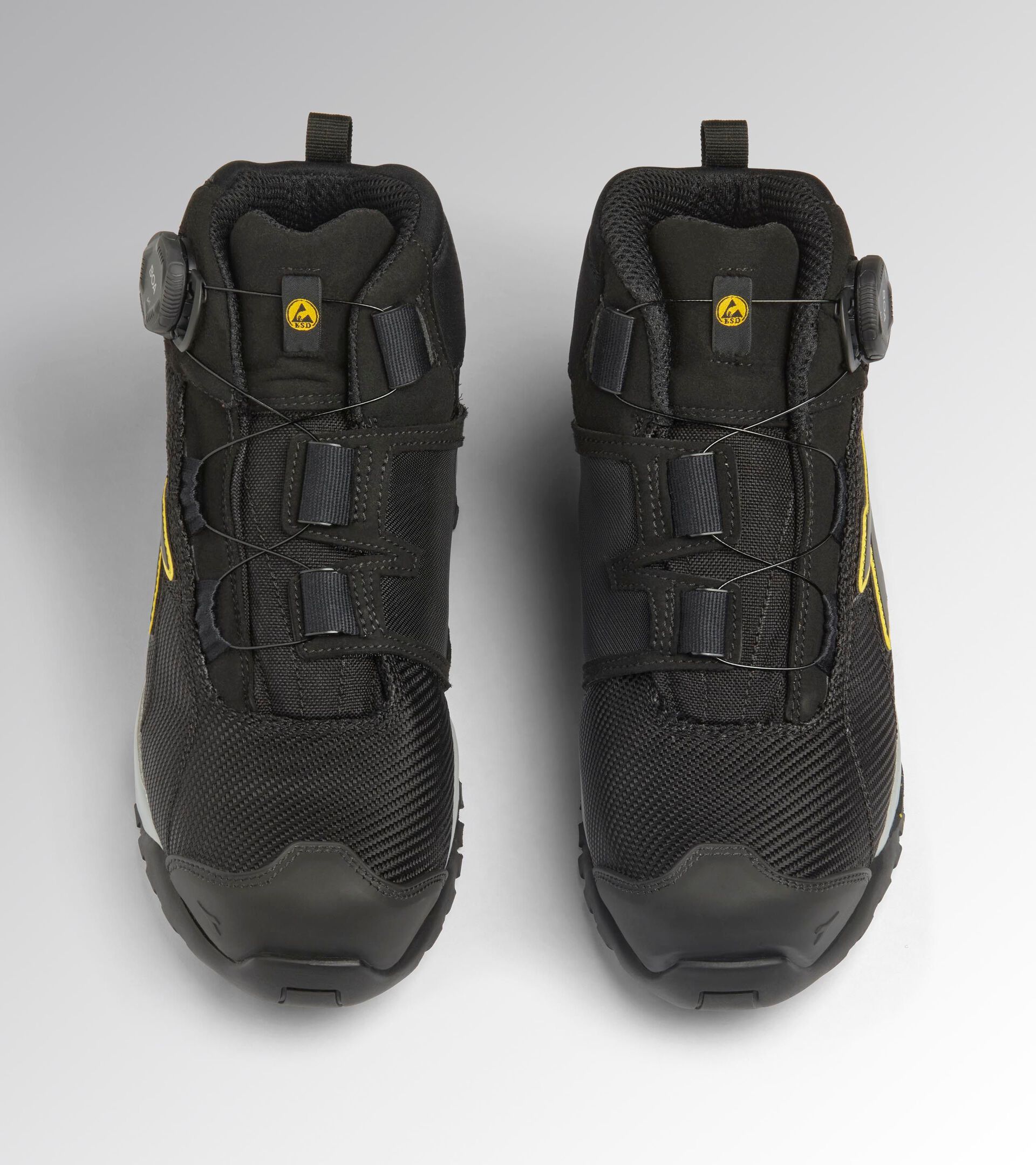 Mid-top safety shoe with BOA&reg; Fit System GLOVE MDS BOA MID S3S FO HRO SR SC ESD BLACK/BLACK - Utility