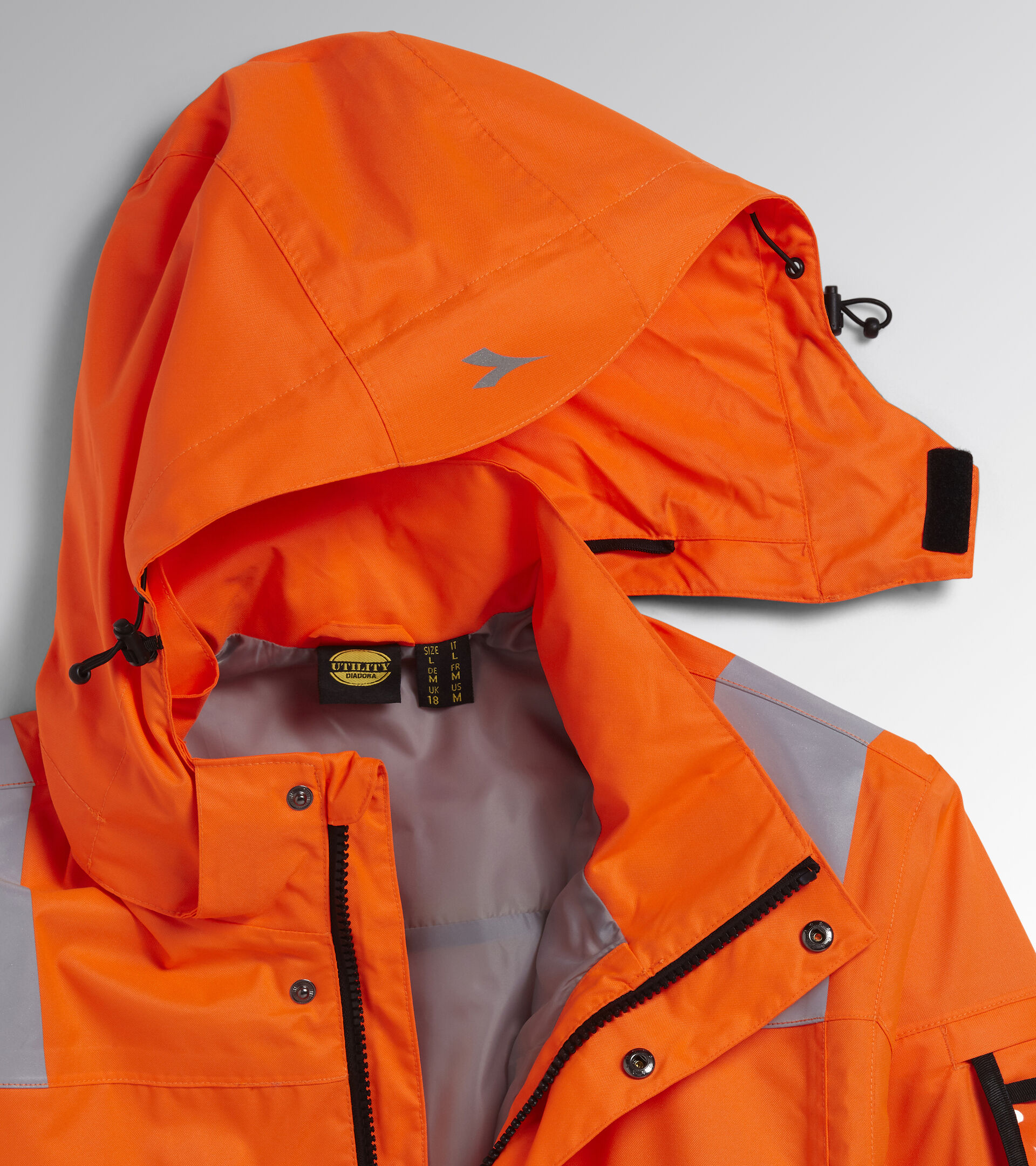 HV JACKET ISO 20471 EXTERNAL SHELL, FLUORESCENT ORANGE ISO20471, hi-res
