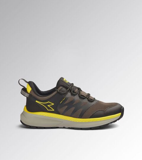Water-repellent low-top safety shoes FREEDOM LOW O6 BROWN GRAY/YELLOW UTILITY - Utility