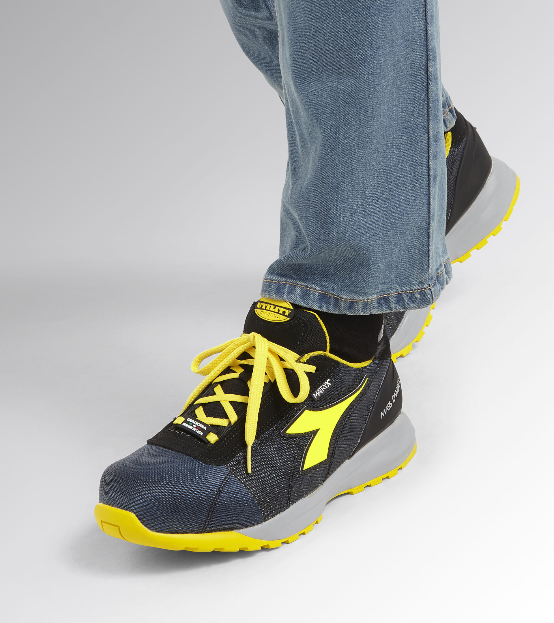 GLOVE MDS MATRYX LOW S1P HRO SRC, CLASSIC NAVY/YELLOW, hi-res
