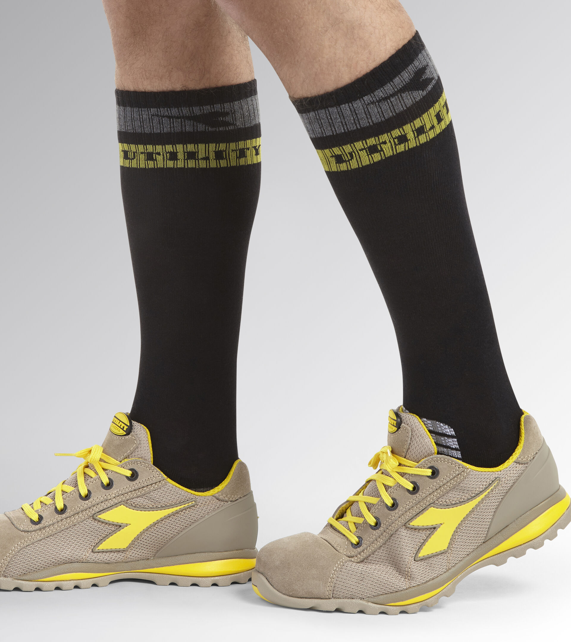 Socks for work shoes TECHNICAL WIN. SOCKS BLACK/DARK GULL GREY - Utility