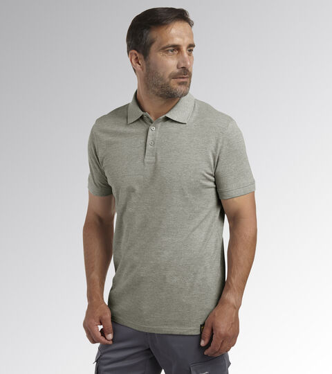 POLO MC ATLAR ORGANIC, LICHT MITTELGRAU MELANGE Arbeits-Polohemd, Kurzarm POLO MC ATLAR ORGANIC LICHT MITTELGRAU MELANGE - Utility