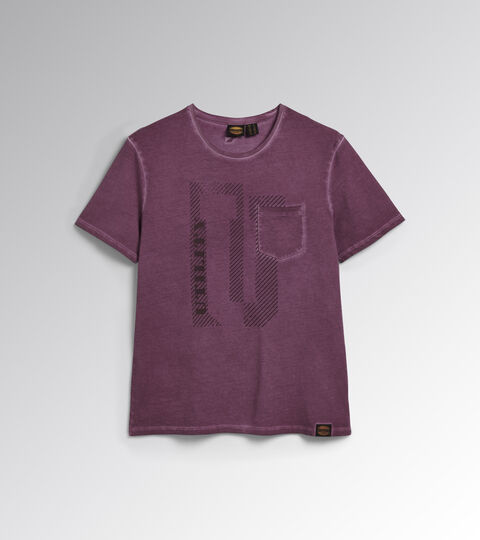 Short-sleeved work T-shirt T-SHIRT URBAN VIOLET DAMSON - Utility