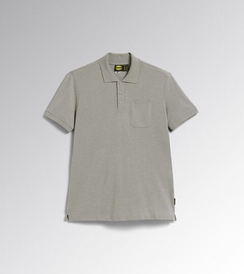 Short-sleeved work polo shirt POLO MC INDUSTRY LIGHT MIDDLE GREY MELANGE - Utility