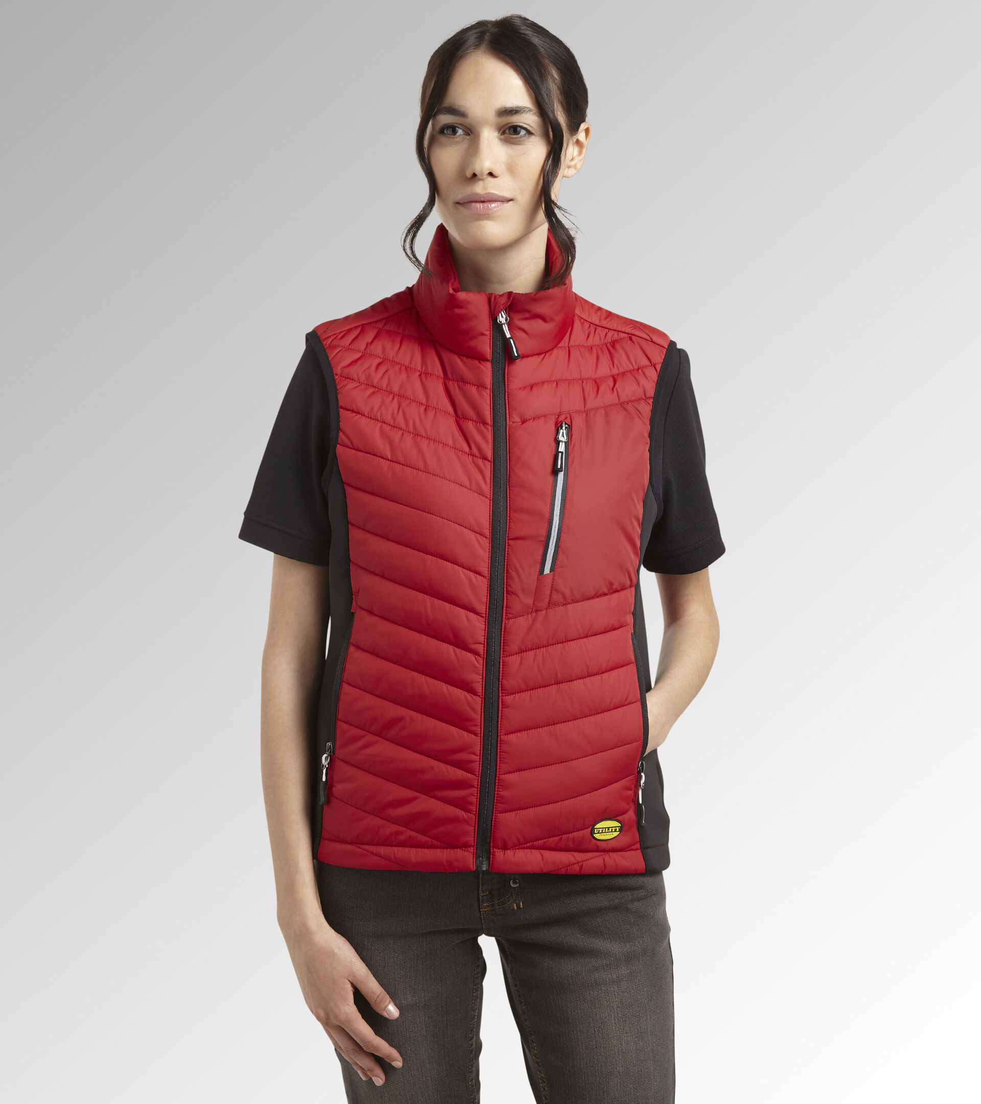 Gilet de travail PADDED VEST OSLO ROUGE SAMBA - Utility