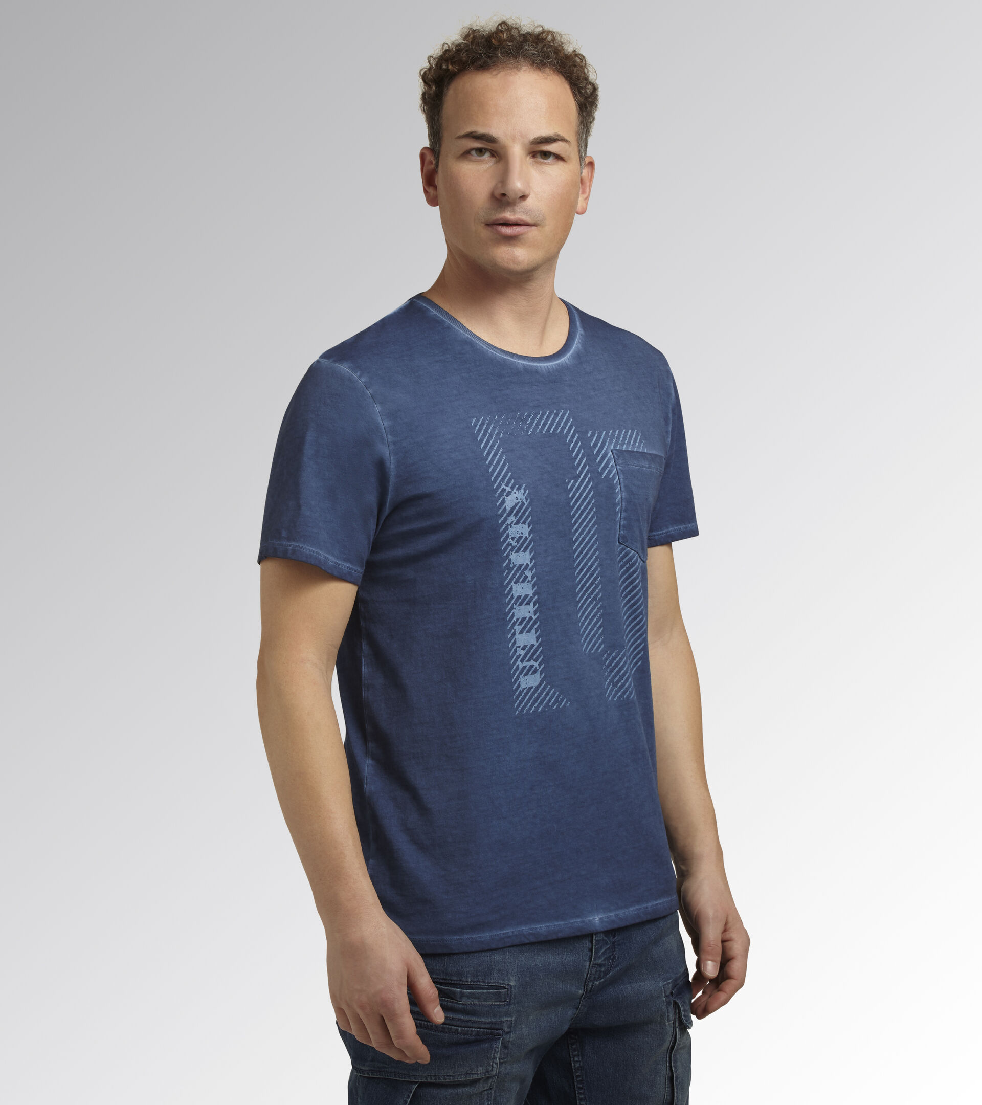 T-shirt manica corta da lavoro T-SHIRT URBAN BLU INFINITO - Utility