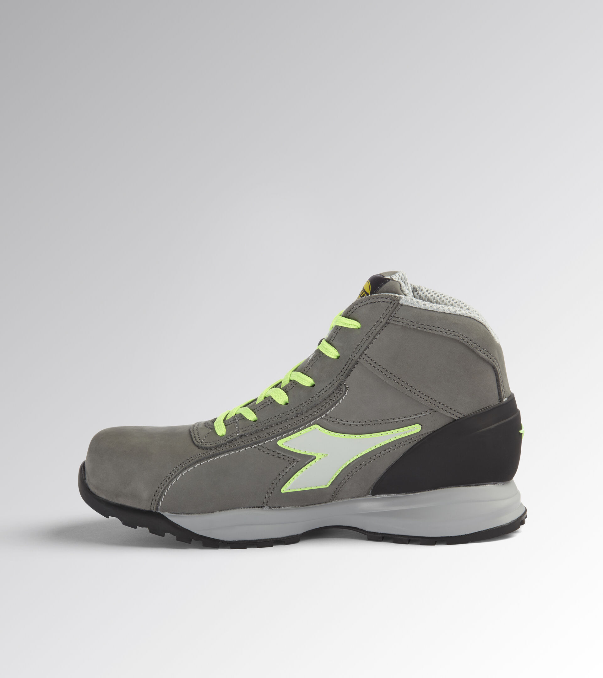 Scarpa antinfortunistica alta GLOVE MDS MID S3 HRO SRC GRIGIO CARBONE/VERDE FLUO - Utility