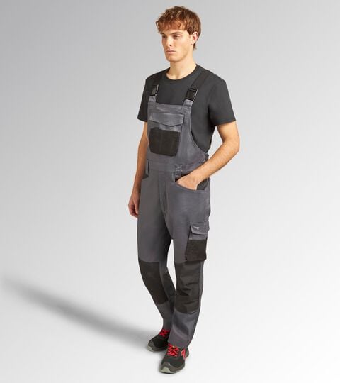 Salopette de travail BIB OVERALL POLY 2.0 GRIS ACIER - Utility