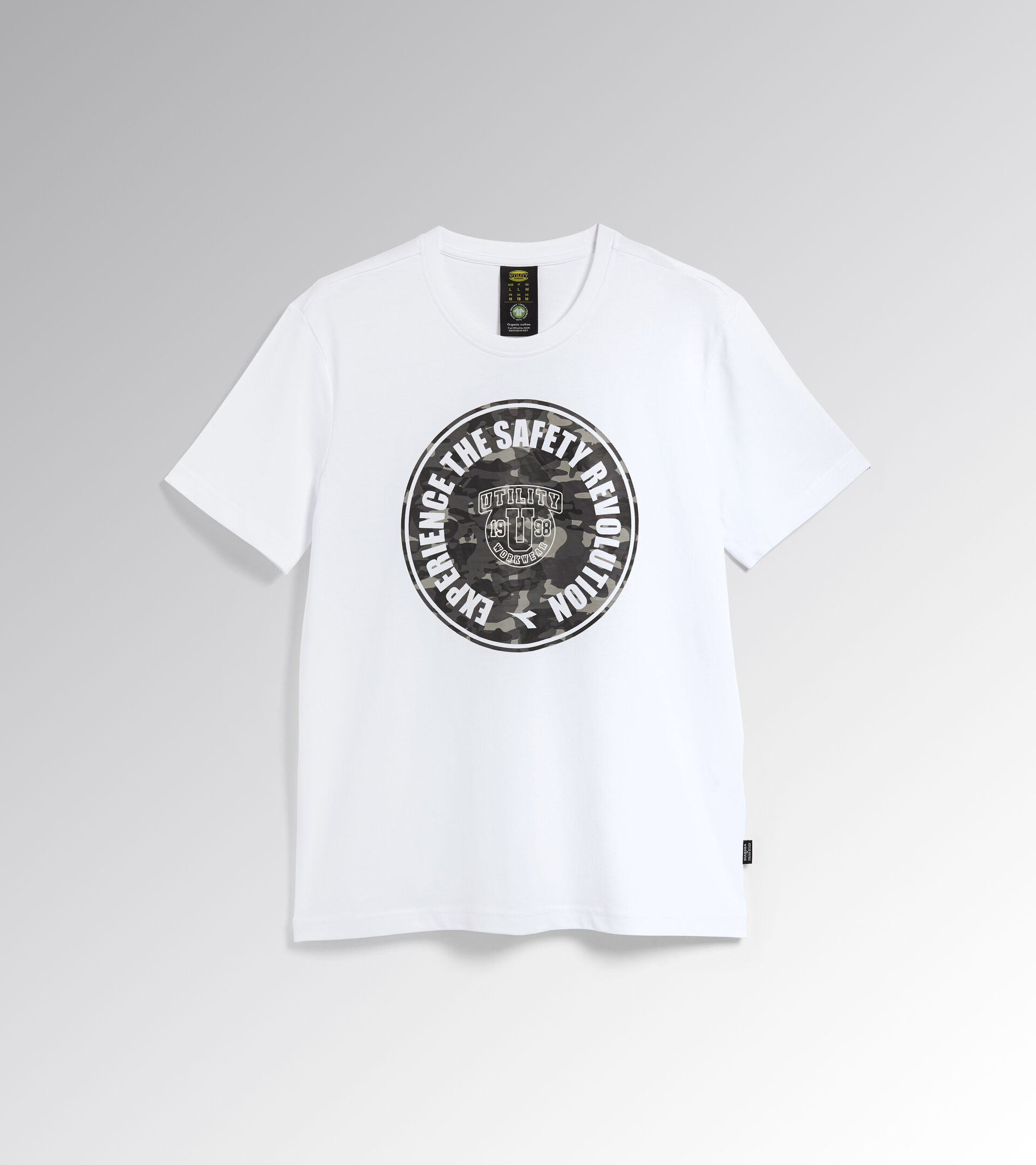 T-SHIRT GRAPHIC ORGANIC, BRIGHT WHITE/SNOW WHITE, hi-res
