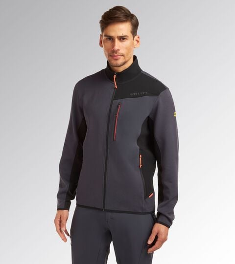 Brushed full-zip sweatshirt SWEATSHIRT SHADOW MAGNET - Utility