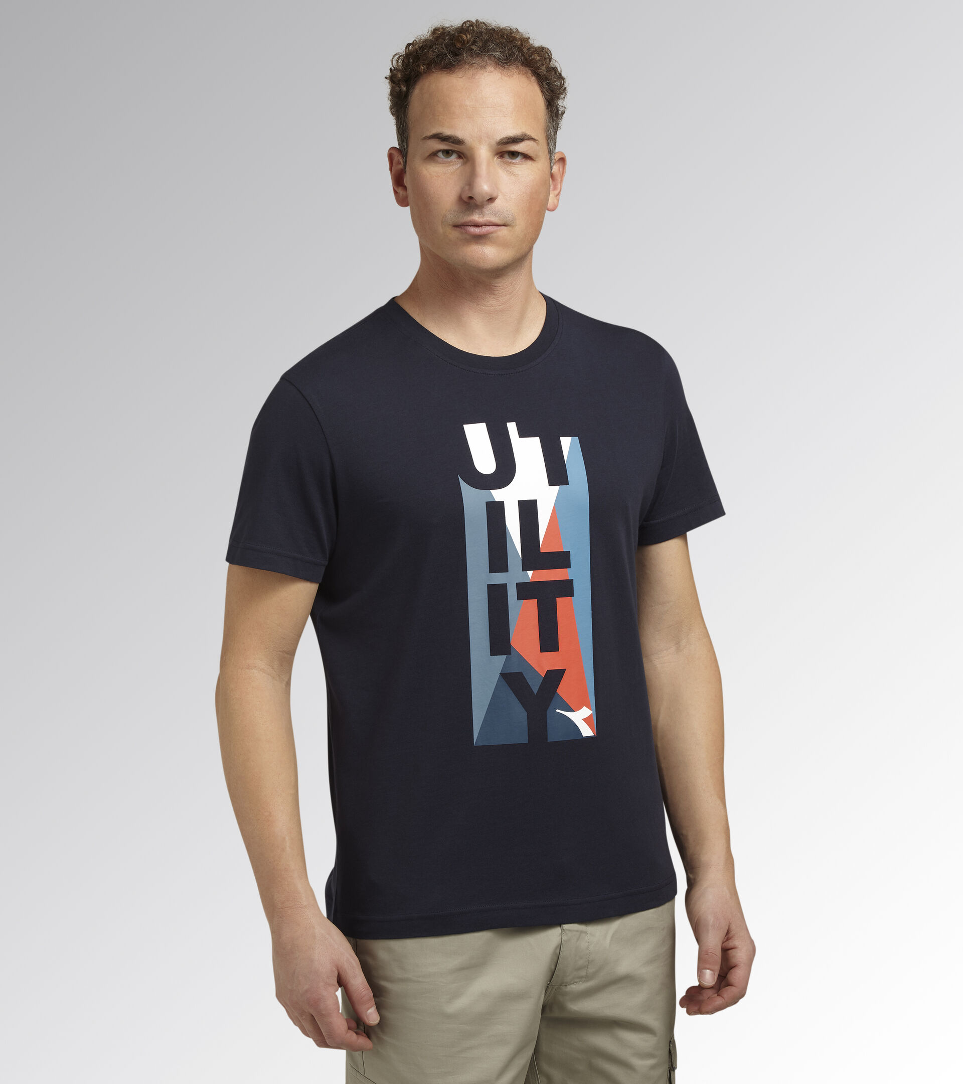 Work T-shirt T-SHIRT GRAPHIC ORGANIC BLUE CORSAIR/BLUE EBONY - Utility