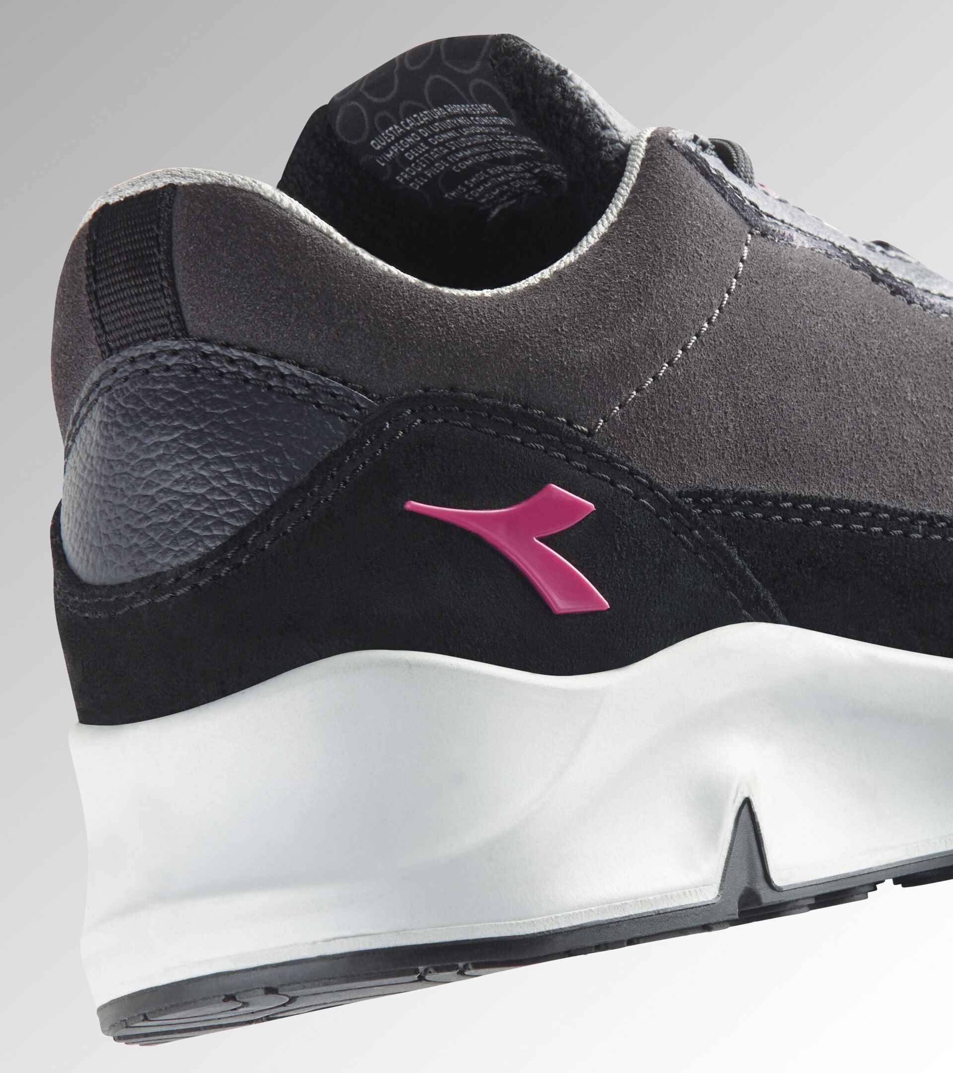 Low safety shoe - Women ATHENA LOW S3L FO SR ESD NINE IRON/RASPBERRY - Utility