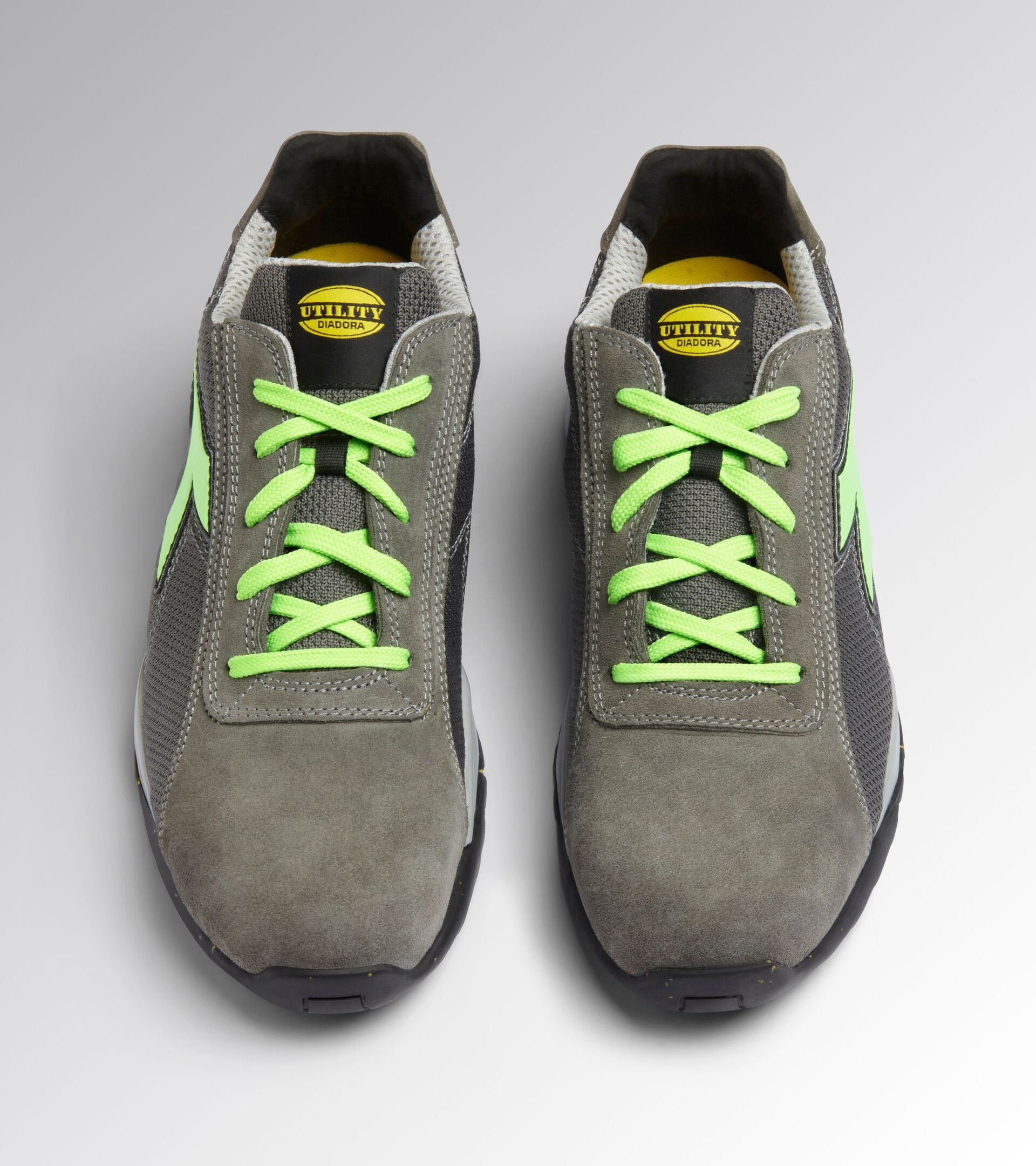 Low safety shoe GLOVE MDS TEXT LOW S1PS FO HRO SR COAL/GREEN FLUO - Utility