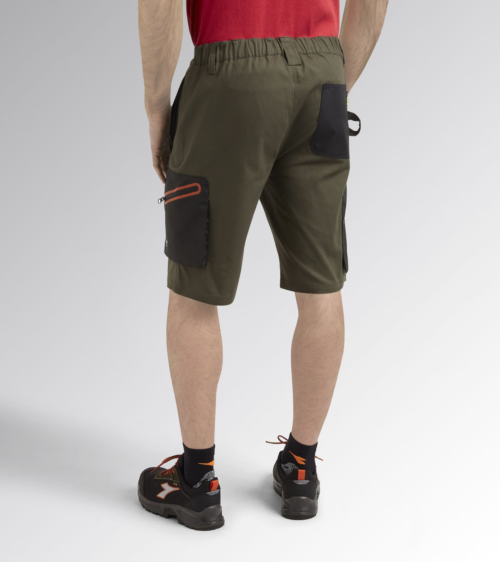 Bermuda work shorts BERMUDA STRETCH FOREST NIGHT - Utility