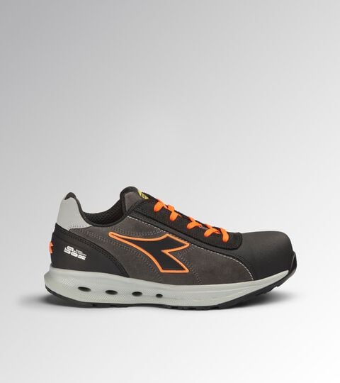 Niedriger Sicherheitsschuh S3S GLOVE A.BOX LOW PRO S3S ASPHALT/FLUORESZIEREND ORANGE - Utility