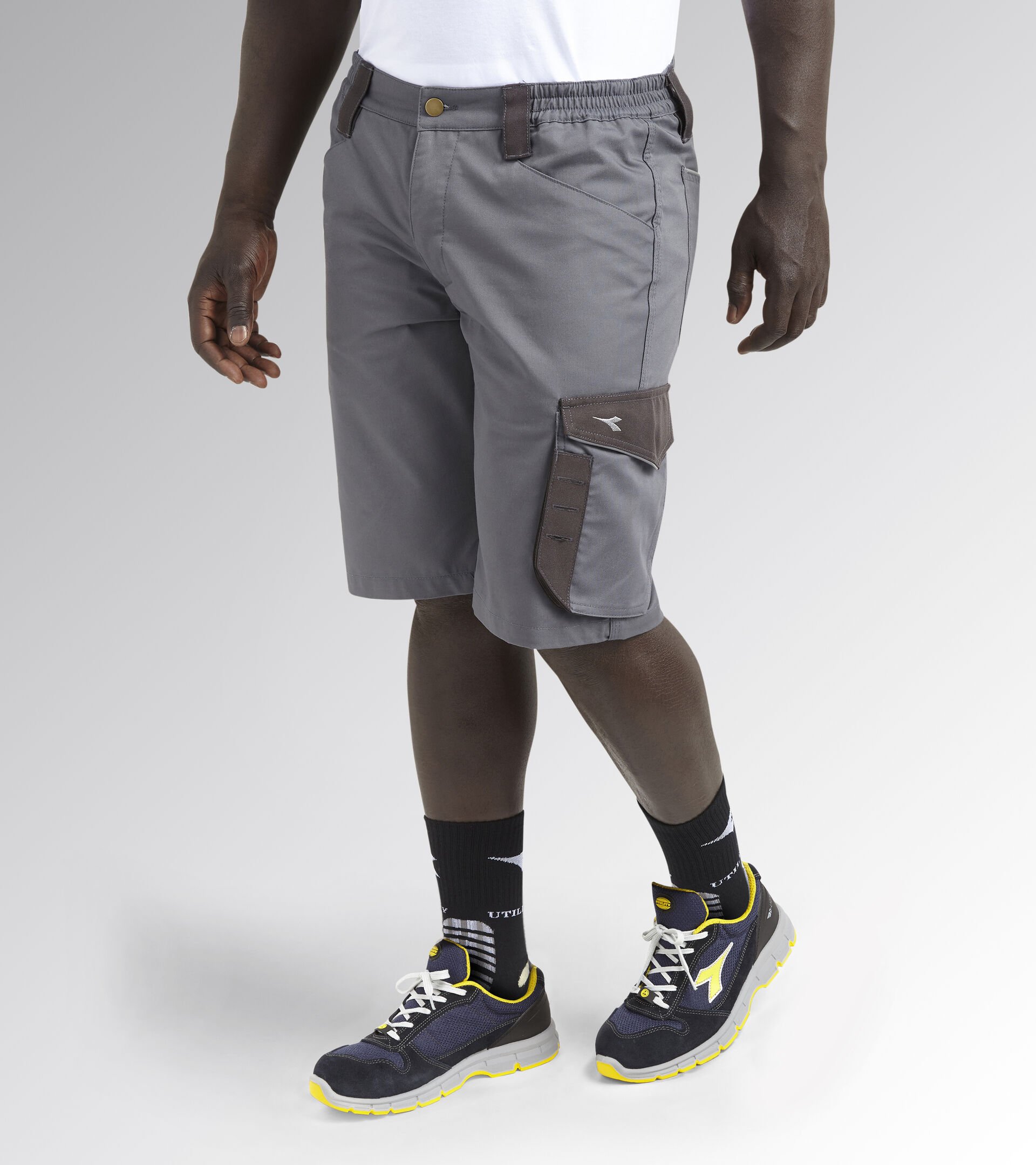 Bermuda work shorts BERMUDA POLY STEEL GRAY - Utility