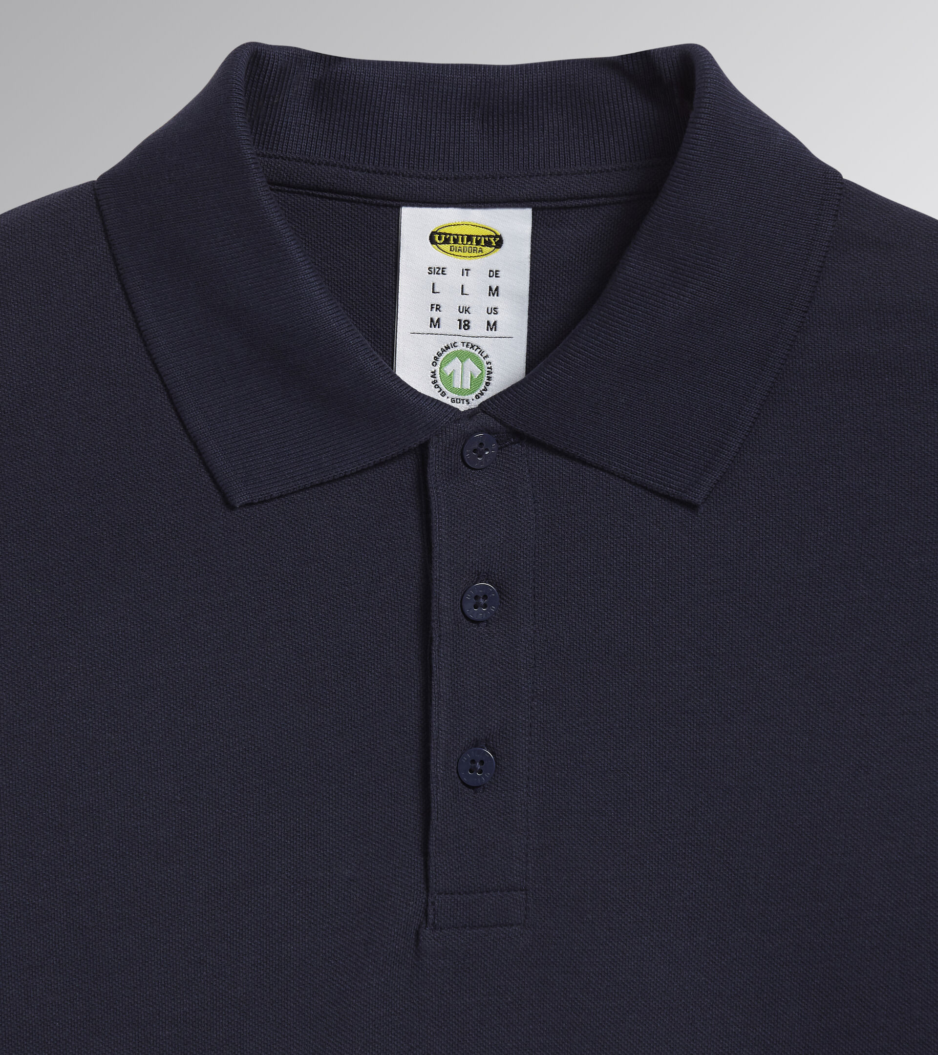 POLO ML ATLANTIS ORGANIC, CLASSIC NAVY, hi-res