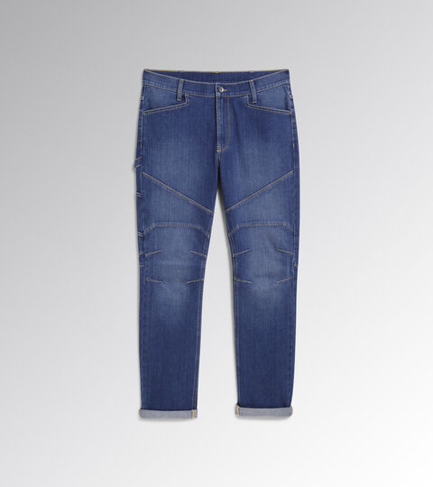 Pantalon de travail en jean STONE PLUS DIRTY WASHING bleu T42