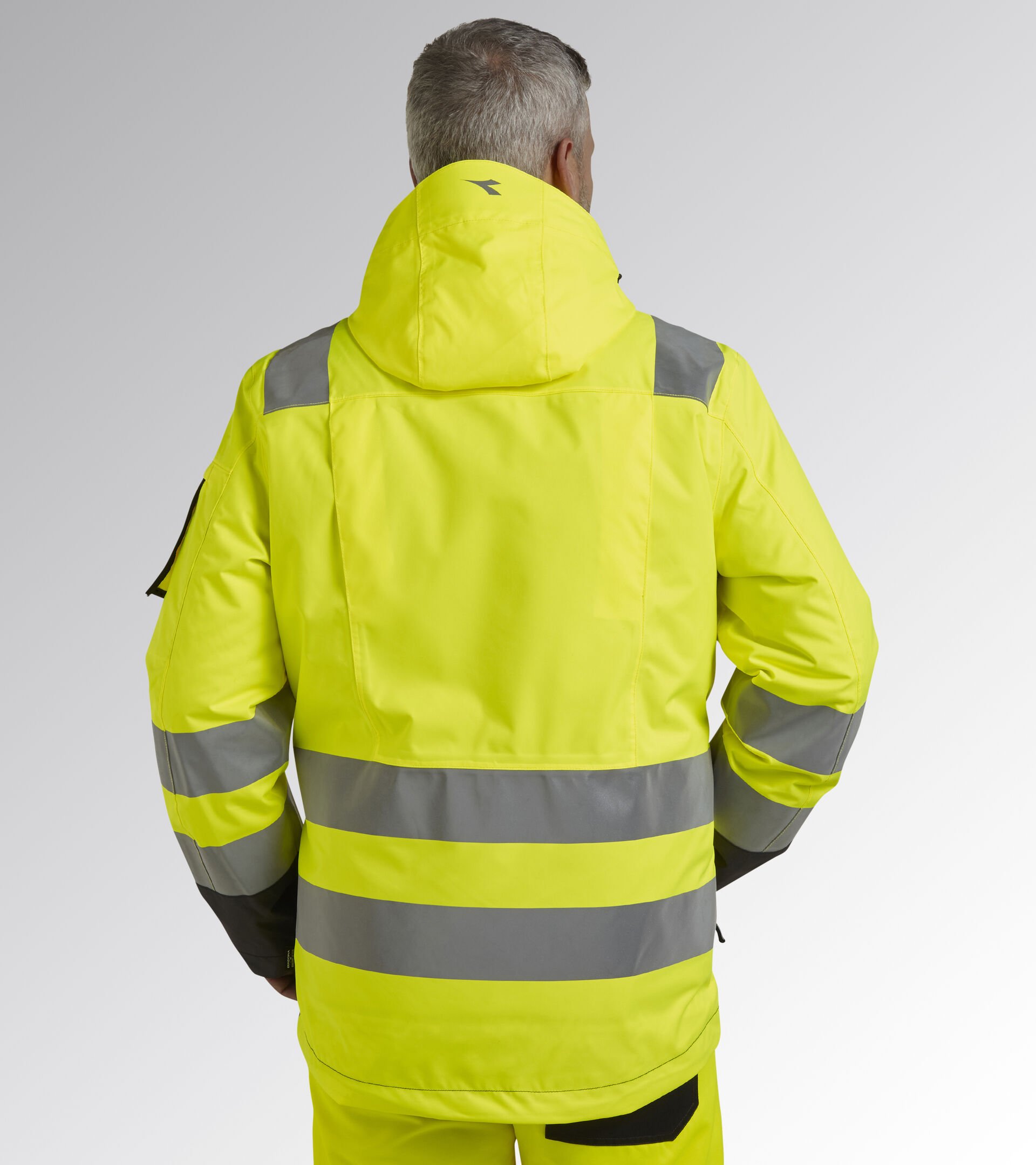 Work jacket HV JACKET ISO 20471 FLUORESCENT YELLOW ISO20471 - Utility