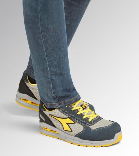 Calzado bajo de seguridad S1PS RUN A.BOX LOW S1PS FO SR ESD AZUL PROFUNDIDAD/GRIS VIOLETA - Utility