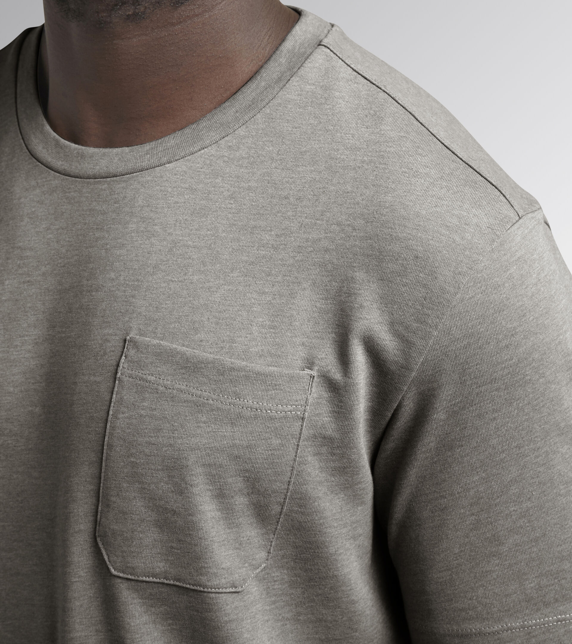 T-SHIRT INDUSTRY, LIGHT MIDDLE GREY MELANGE, hi-res