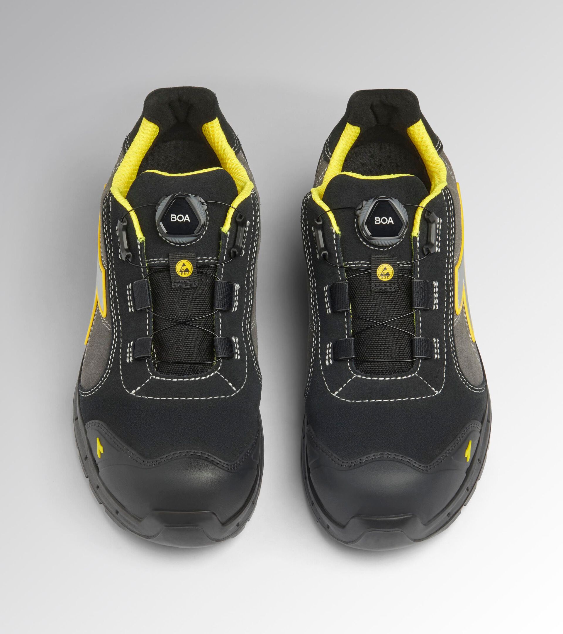 Calzado bajo de seguridad con BOA&reg; Fit System RUN A.BOX MASTER BOA LOW S3S FO SR SC ESD NEGRO/GRIS ASFALTO - Utility