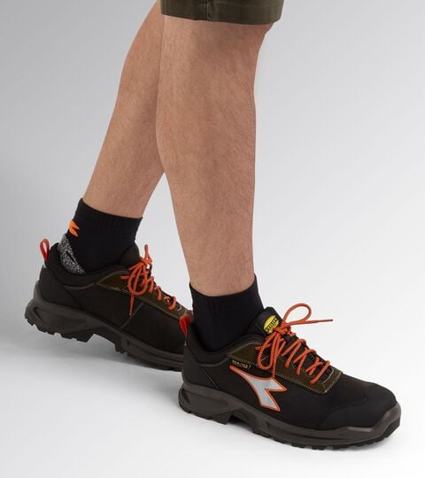 Low-cut safety shoes SPORT DIATEX LOW S7S BLACK/GREEN RAGE - Utility