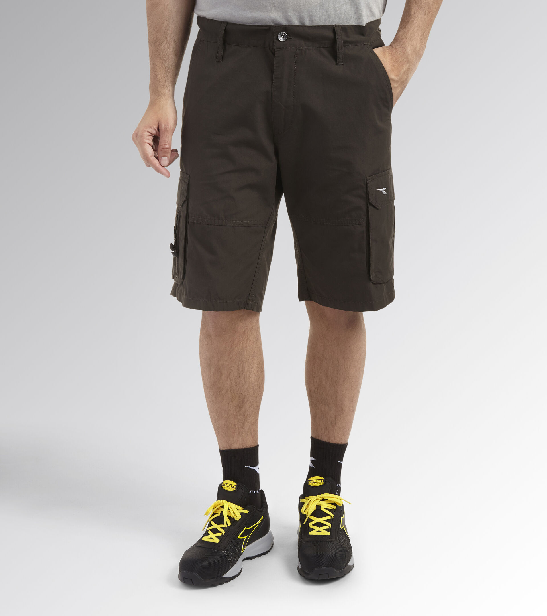 Arbeits-Bermuda-Shorts BERMUDA WONDER SCHWARZ OLIVE - Utility