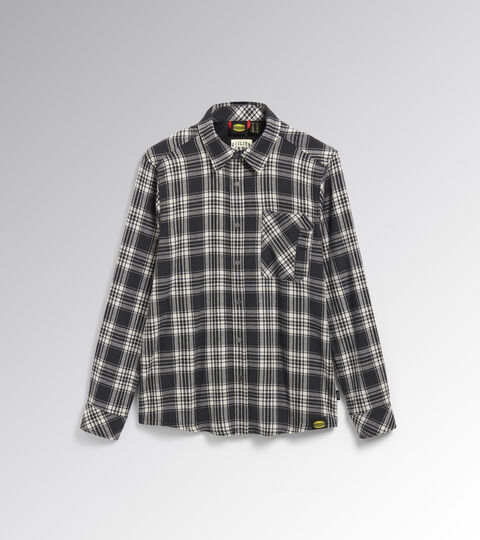 Work and safety shirt SHIRT CHECK BLACK/OFF WHITE - Utility