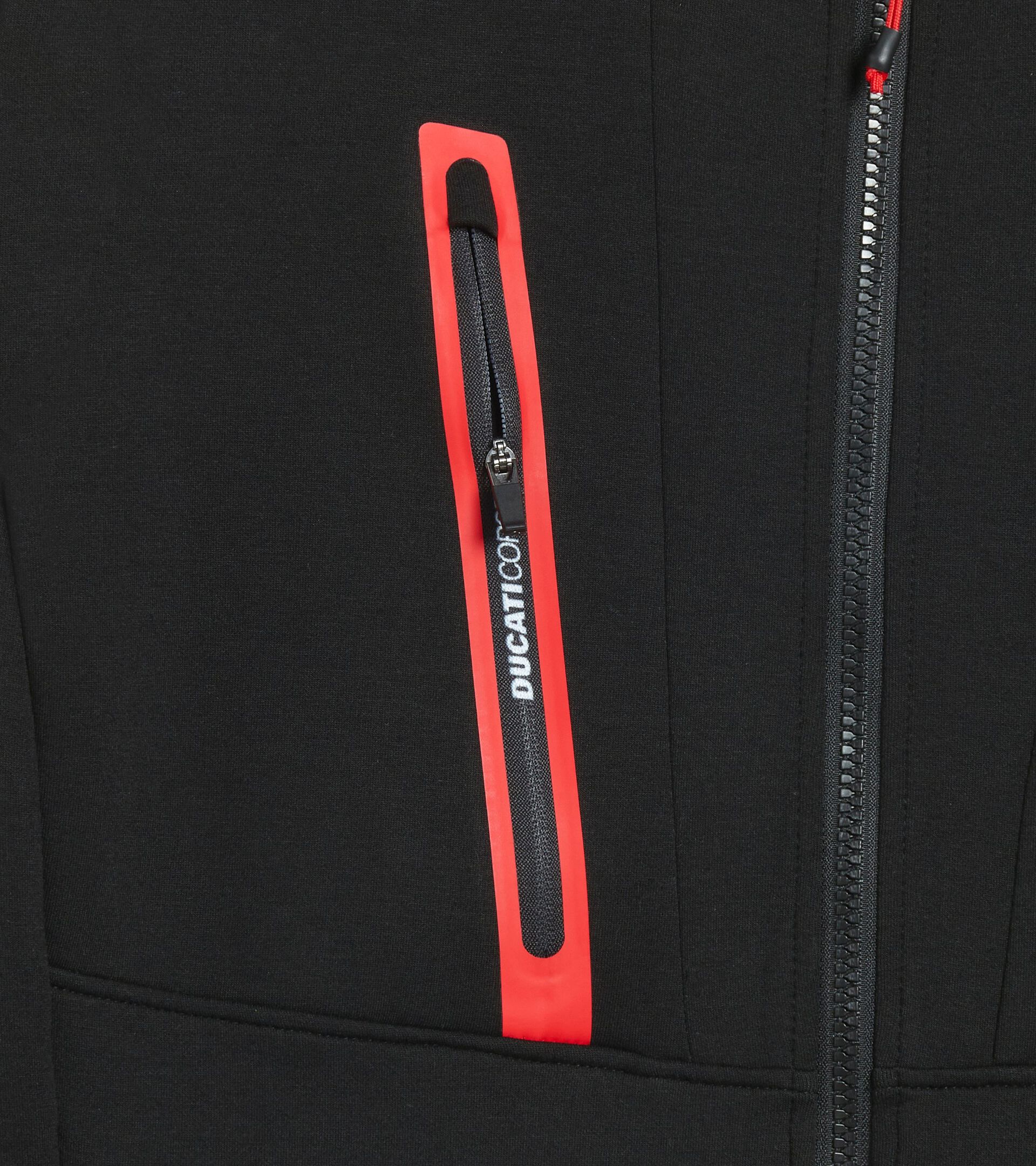 Work track jacket - Diadora Utility x Ducati Corse SWEATSHIRT MOTOR DUCATI BLACK - Utility