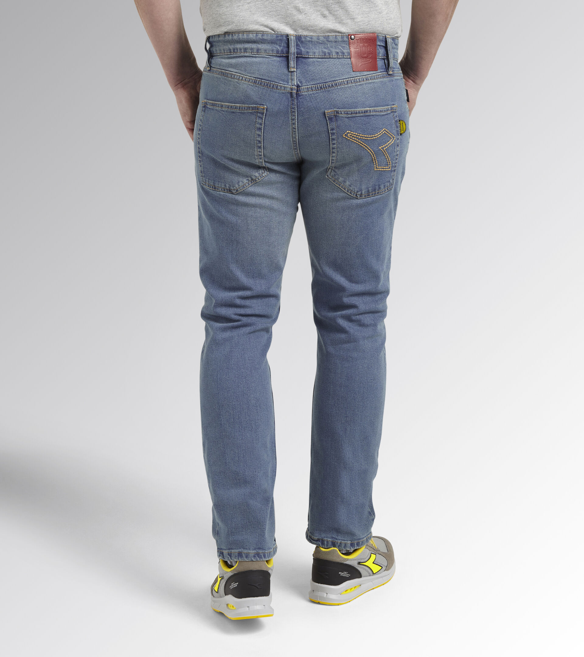 Pantalon en jean de travail PANT STONE 5 PKT LAVAGE BLEACH - Utility