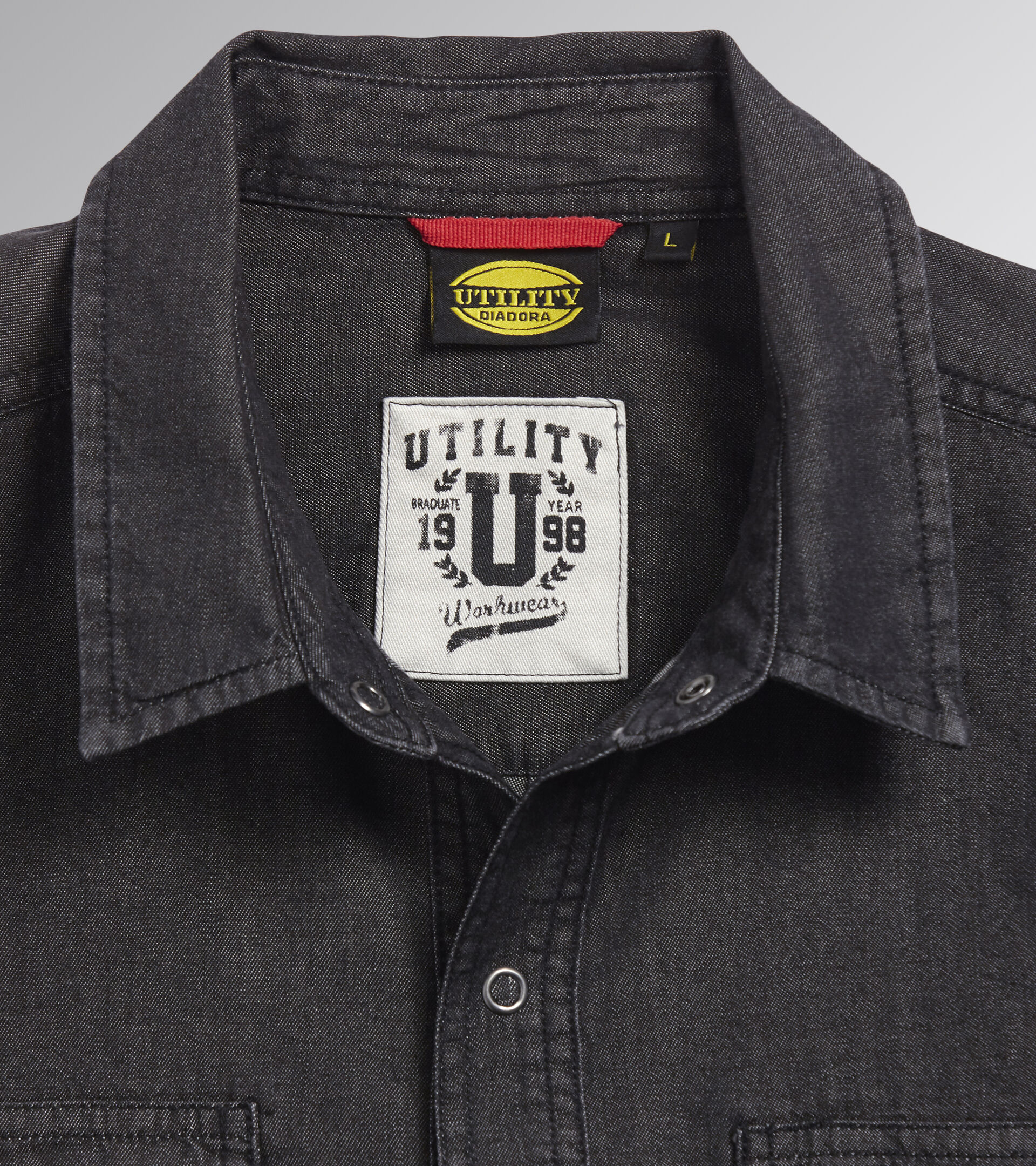 Work and safety shirt SHIRT DENIM NEW BLACK WASHING - Utility