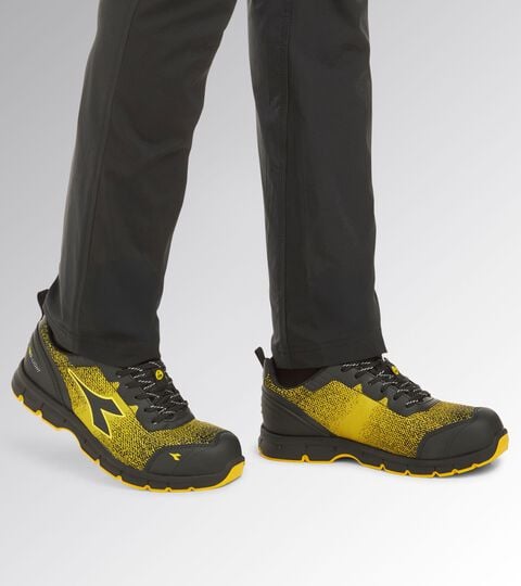 Low safety shoe RUN ATOM EVO LOW S3S SC FO SR ESD YELLOW UTILITY/BLACK - Utility