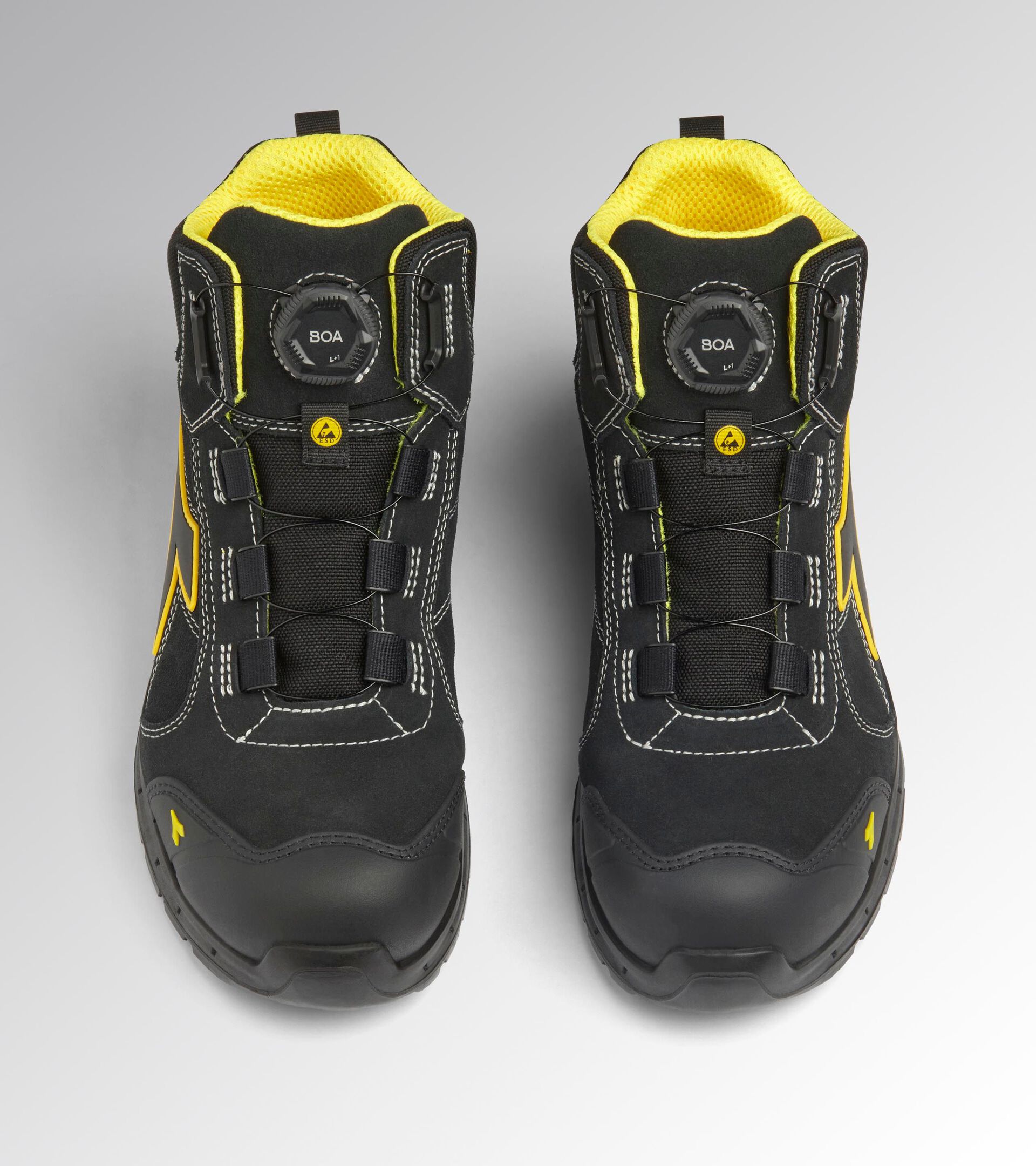 Chaussures de s&eacute;curit&eacute; semi-montantes avec BOA&reg; Fit System RUN A.BOX MASTER BOA MID S3S FO SR SC ESD NOIR/NOIR - Utility