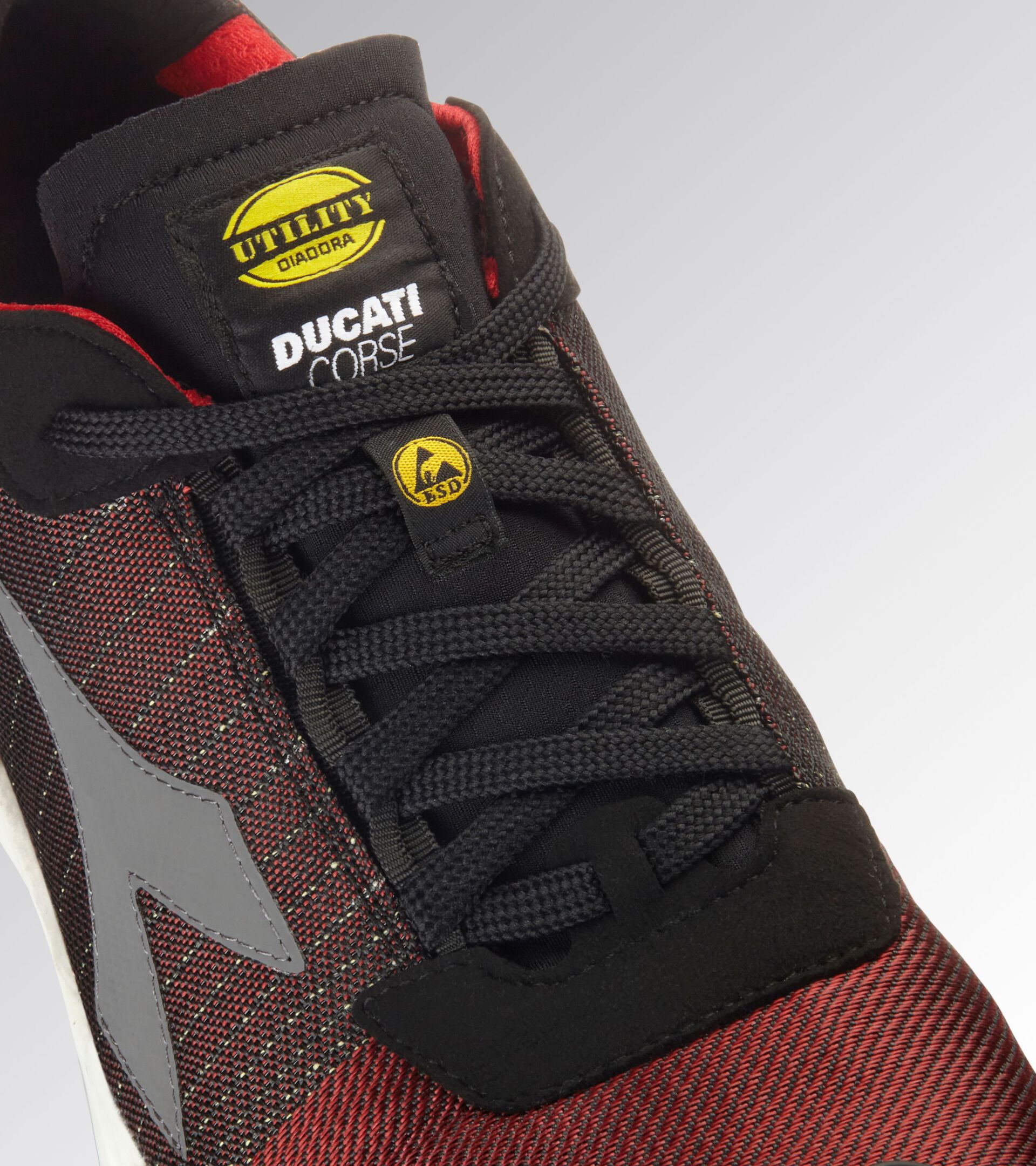 Low safety shoe - Diadora Utility x Ducati Corse FLY MOTOR MATRYX LOW S1PL SR HRO SR SC ESD RED/WHITE - Utility