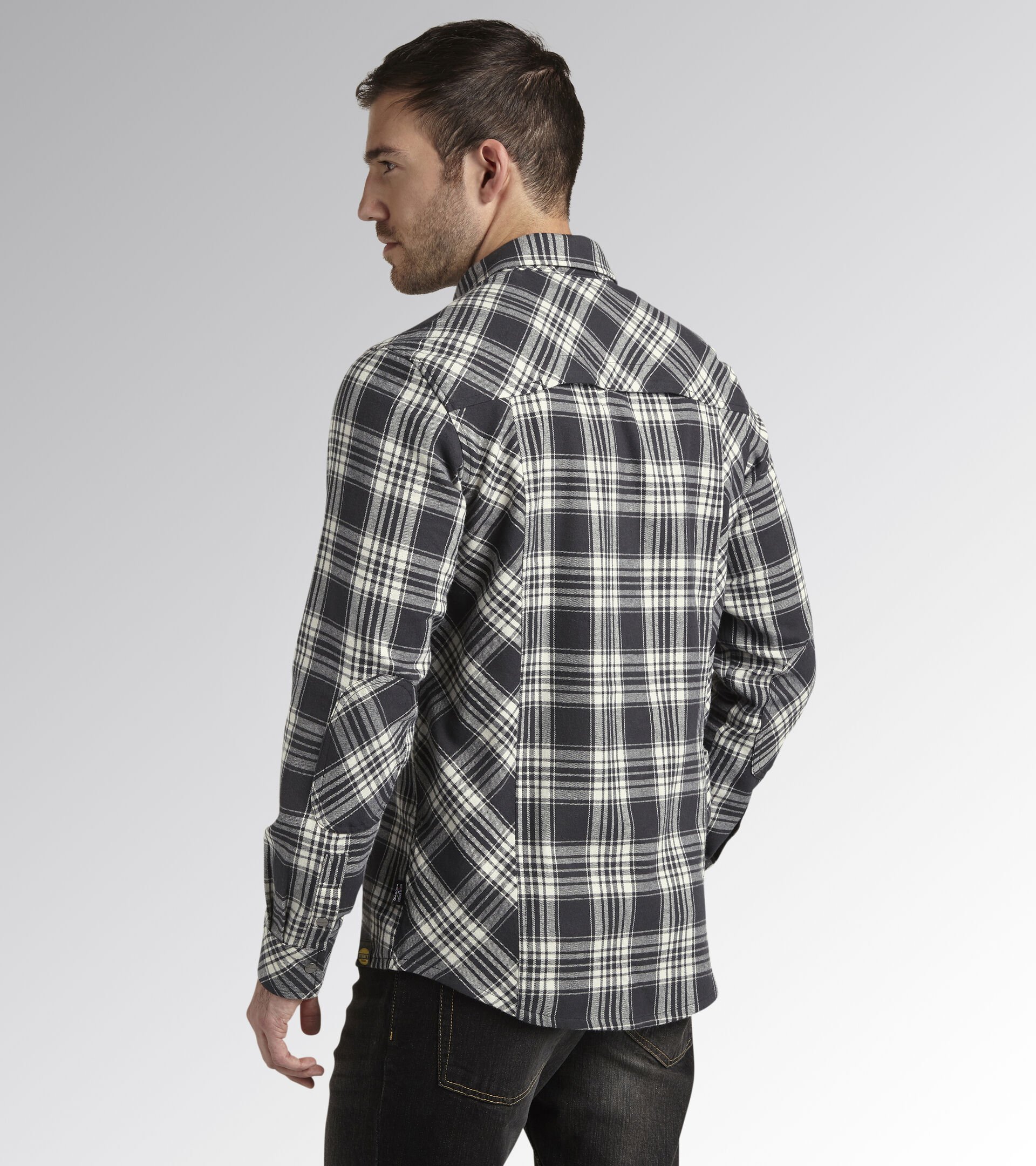 SHIRT CHECK, BLACK/OFF WHITE, hi-res