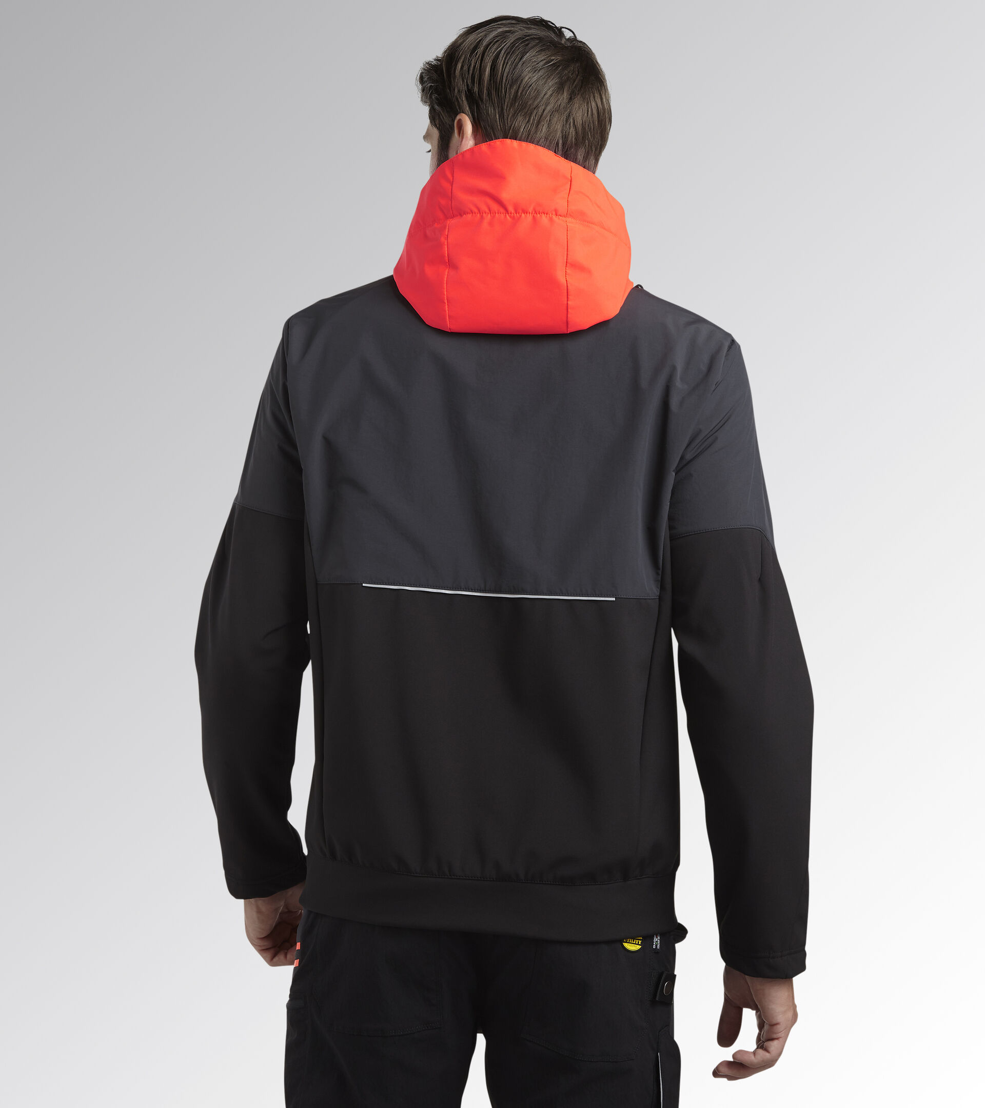 Giacca da lavoro SOFTSHELL HYBRID NERO/NERO FANTASMA - Utility