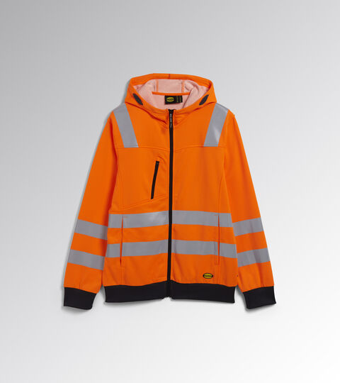 Sweat-shirt de travail HOODIE FZ HV 20471:2013 2 ORANGE FLUORESCENT ISO20471 - Utility